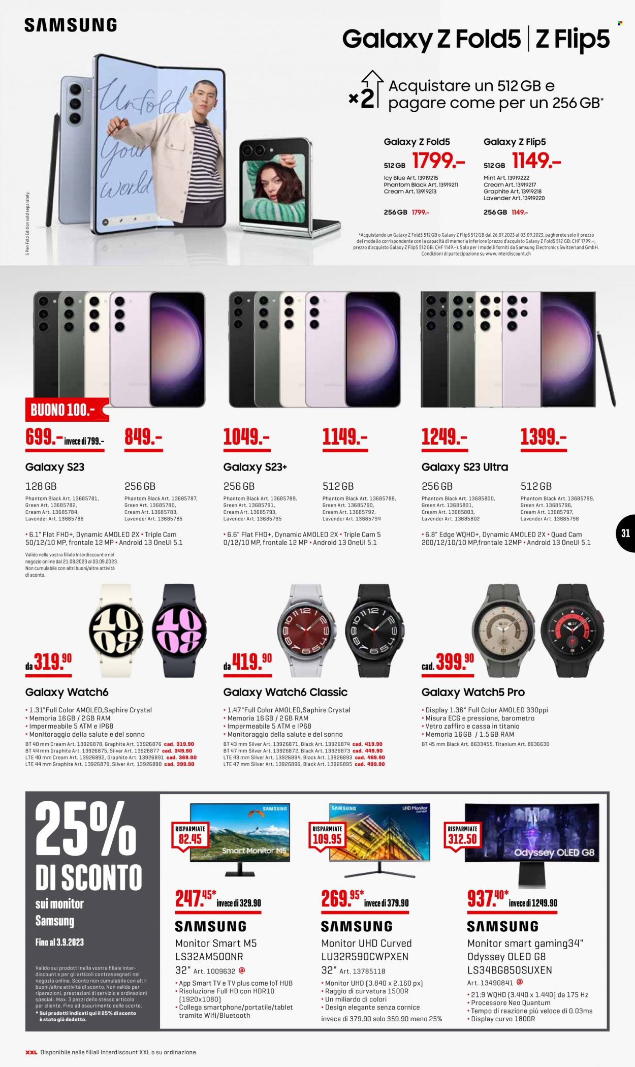 Catalogue Interdiscount - 28.8.2023 - 3.9.2023. Page 31