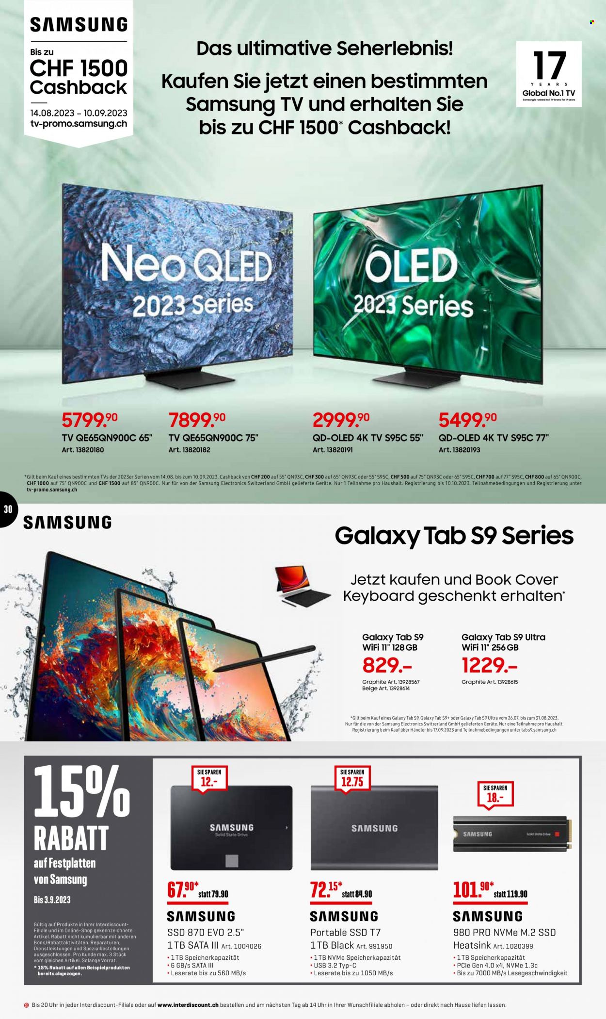 Catalogue Interdiscount - 28.8.2023 - 3.9.2023. Page 30