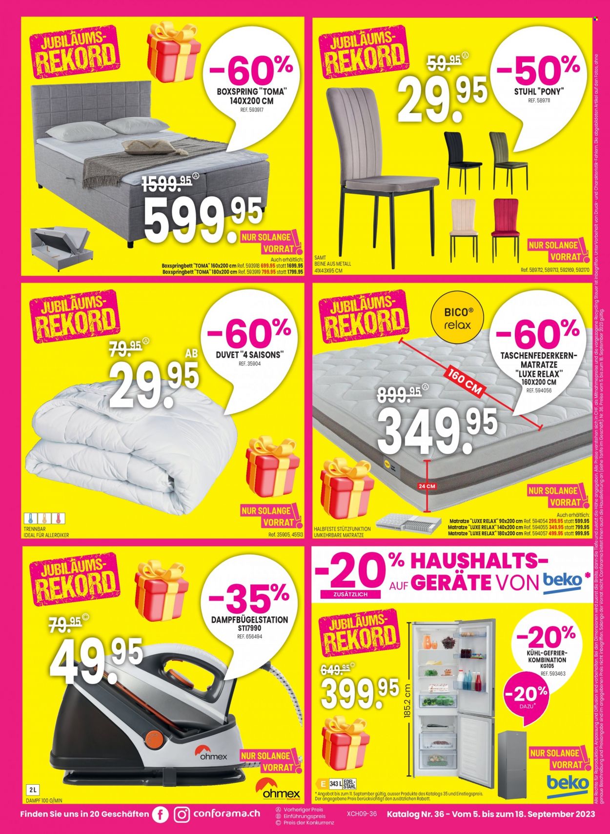 Volantino Conforama - 5.9.2023 - 18.9.2023. Pagina 24