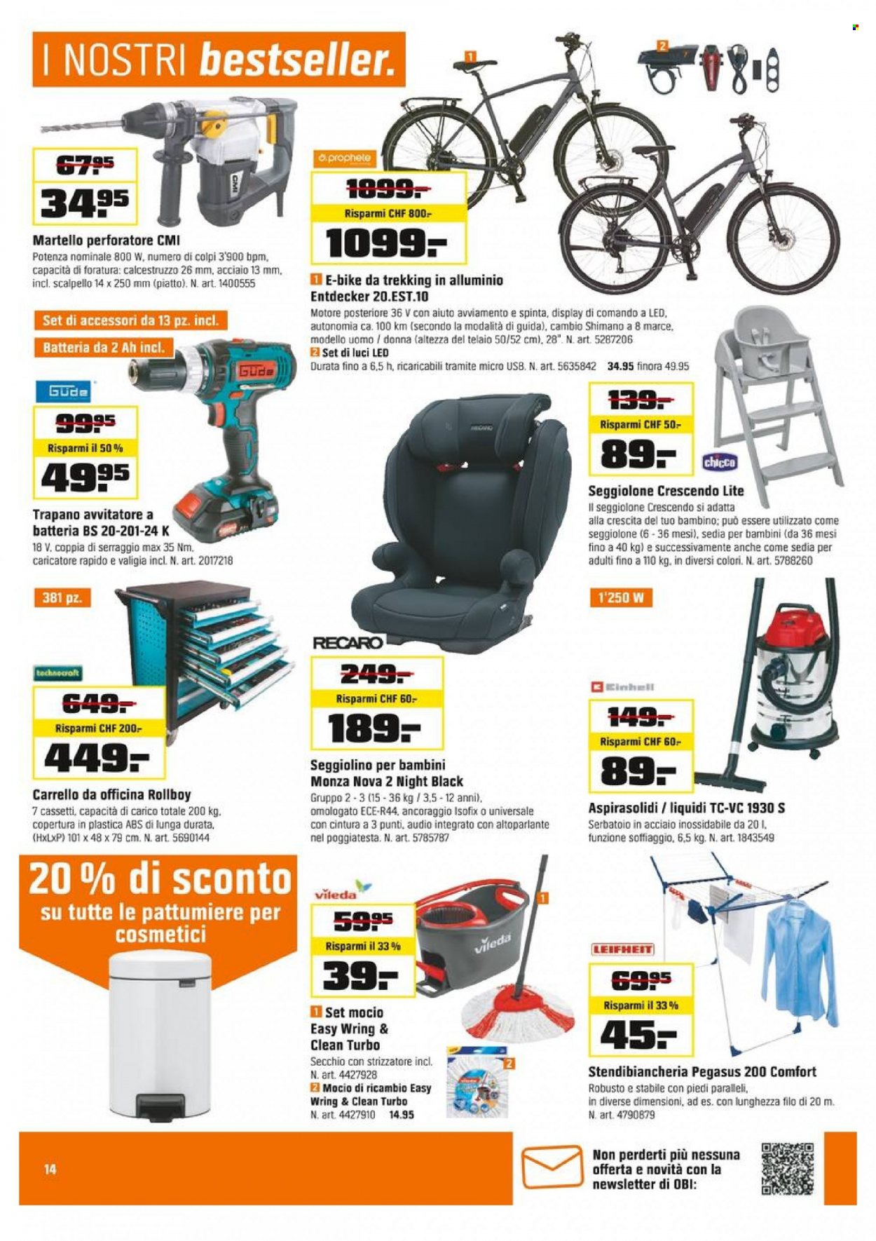 Volantino OBI - 4.9.2023 - 16.9.2023. Pagina 14