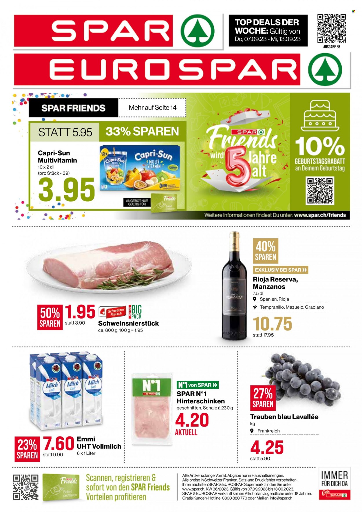 Volantino SPAR - 7.9.2023 - 13.9.2023. Pagina 1