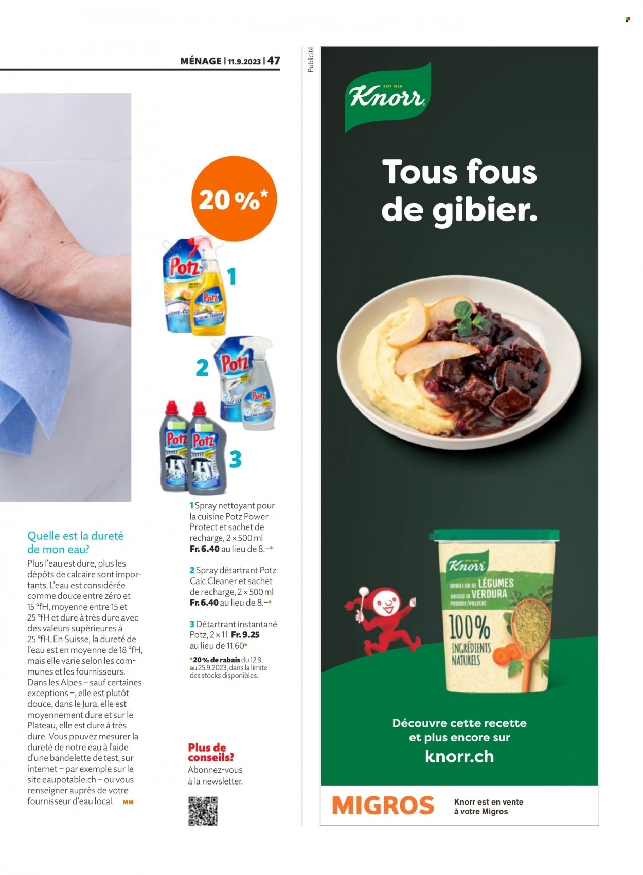 Catalogue Migros - 11.9.2023 - 17.9.2023. Page 47