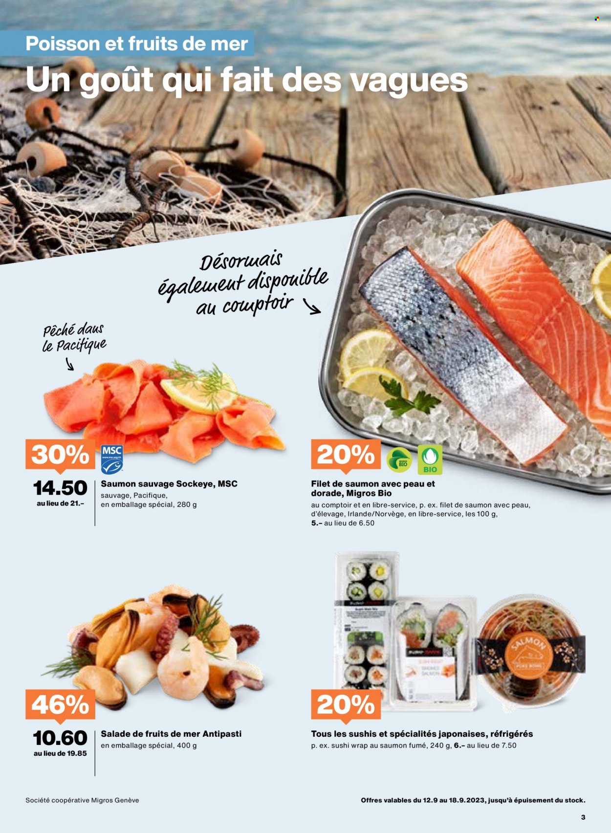 Catalogue Migros - 12.9.2023 - 18.9.2023. Page 3