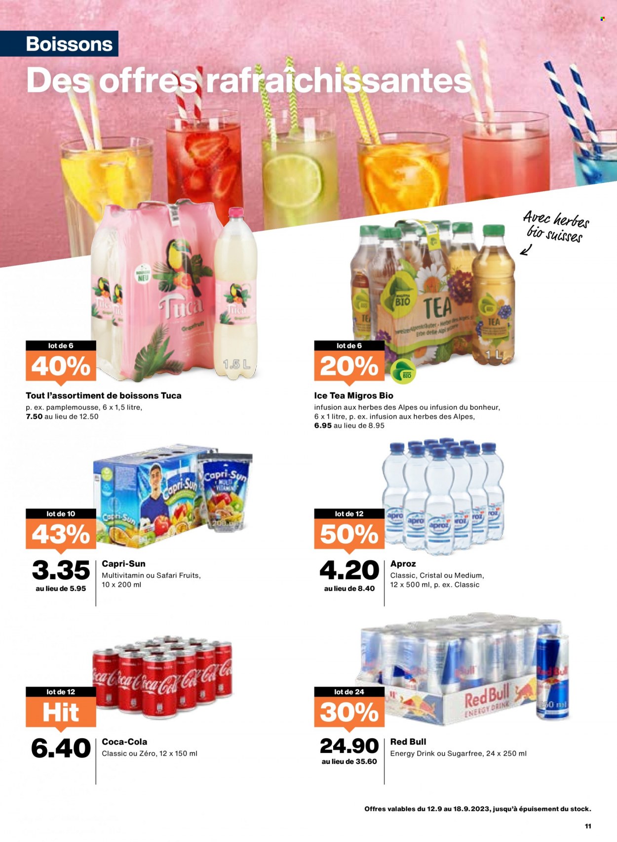 Catalogue Migros - 12.9.2023 - 18.9.2023. Page 11