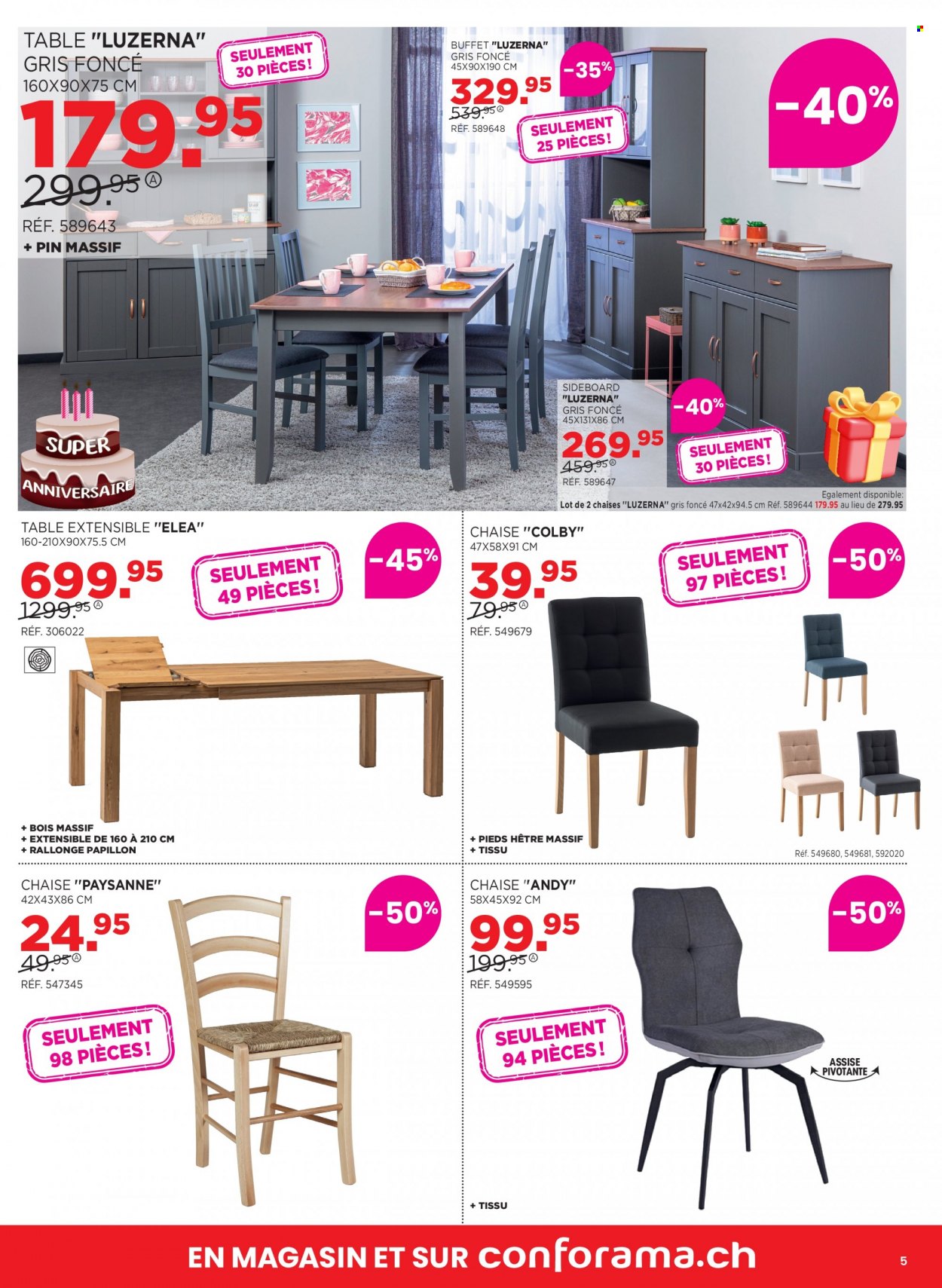 Prospekt Conforama - 12.9.2023 - 18.9.2023. Seite 5