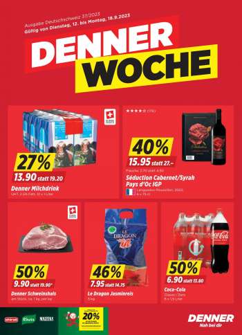 Prospekte Denner - 12.9.2023 - 18.9.2023.