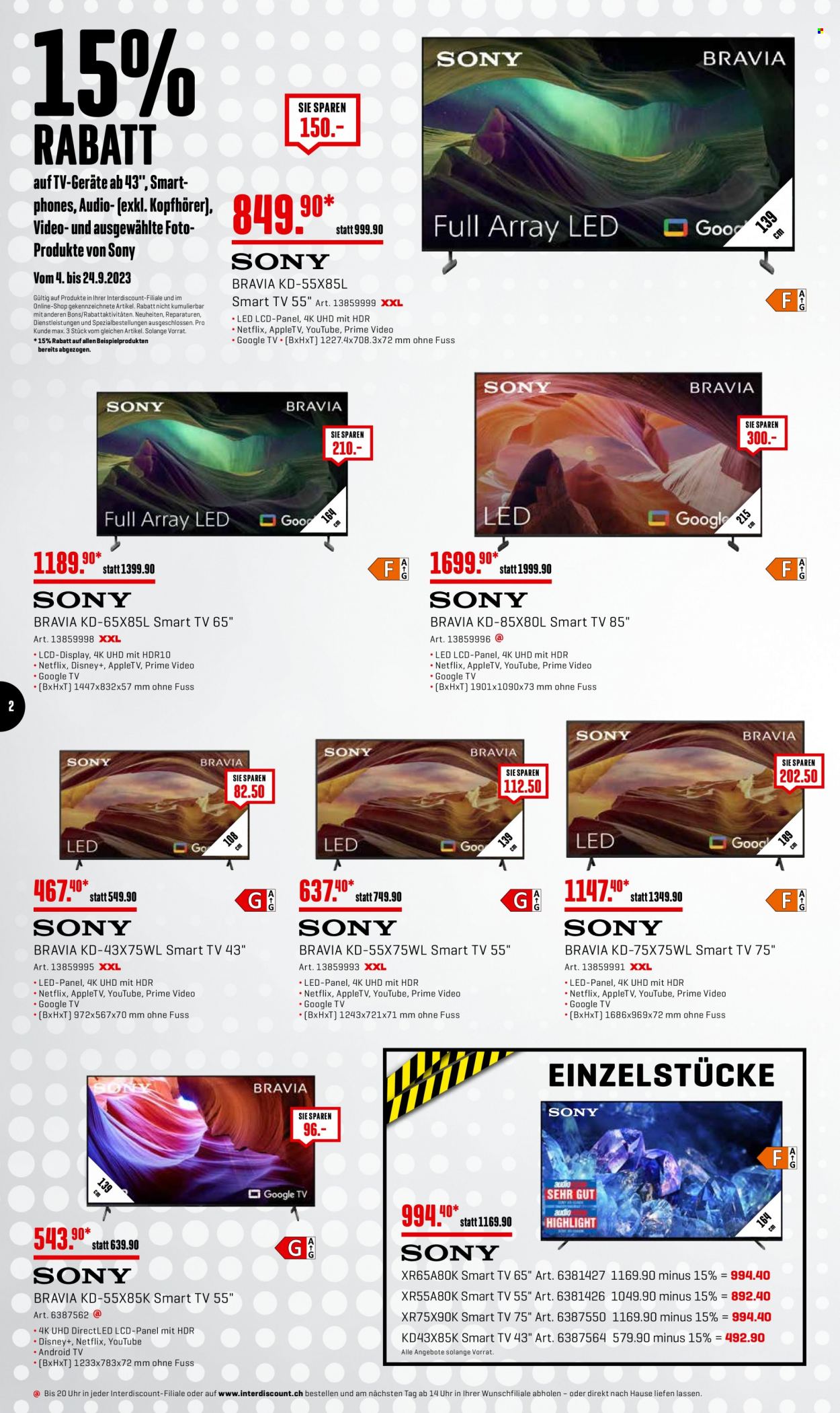 Prospekt Interdiscount - 11.9.2023 - 24.9.2023. Seite 2