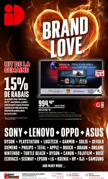 Volantino Interdiscount - 11.9.2023 - 24.9.2023.