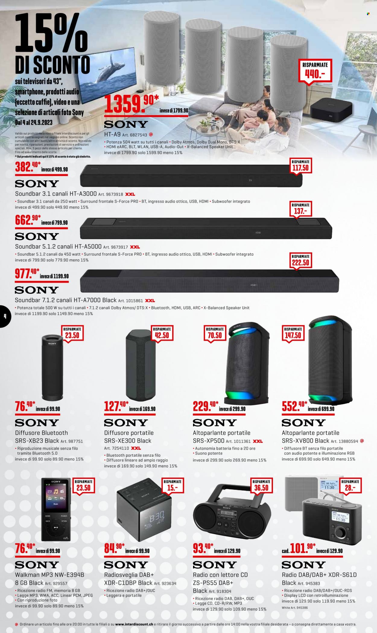 Volantino Interdiscount - 11.9.2023 - 24.9.2023. Pagina 4