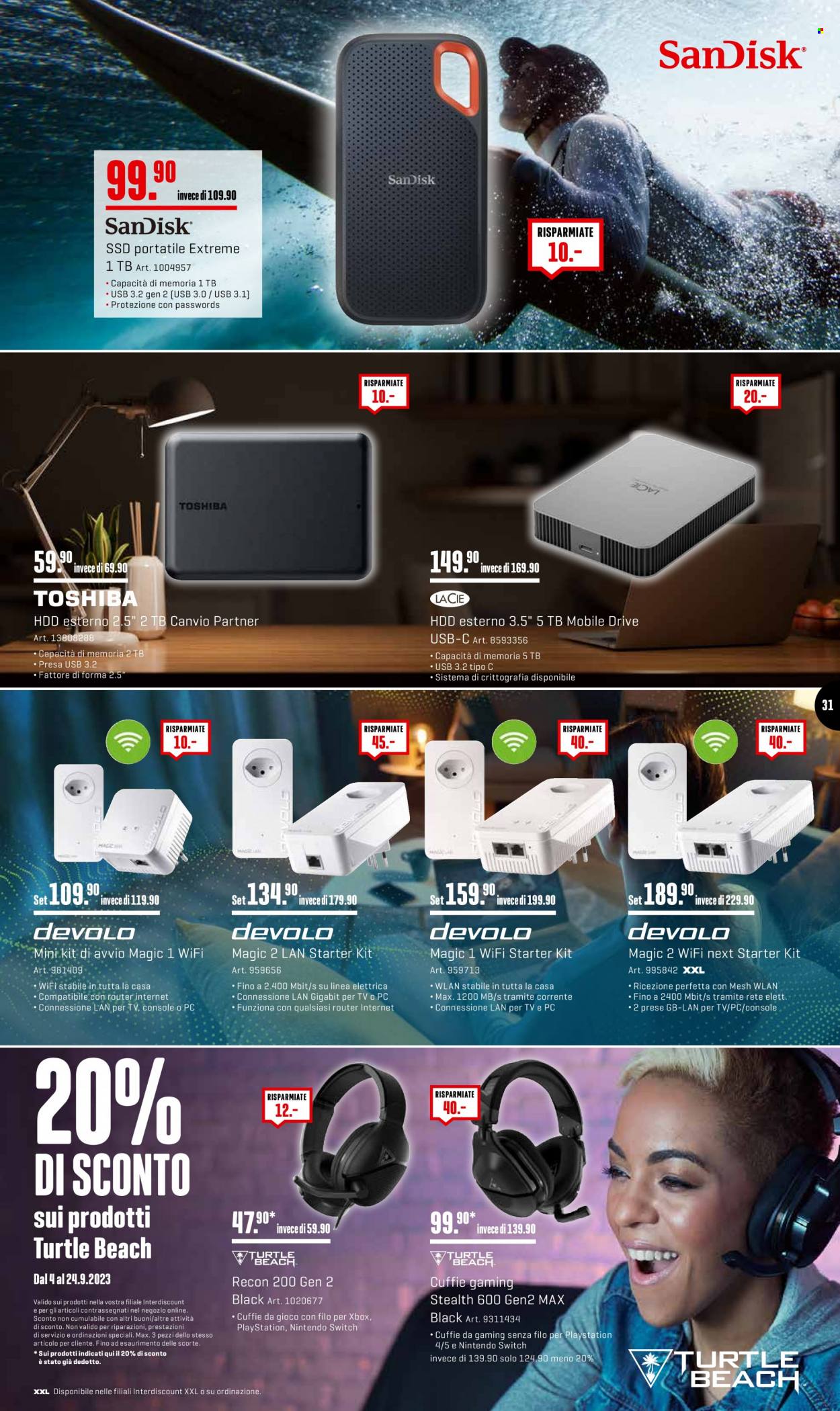 Volantino Interdiscount - 11.9.2023 - 24.9.2023. Pagina 31
