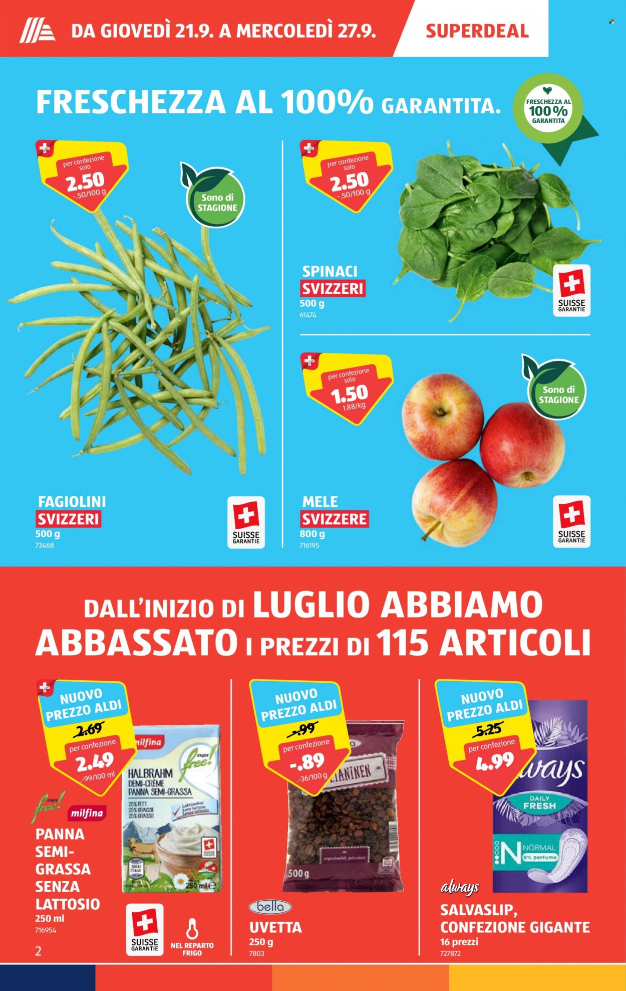 Volantino Aldi - 21.9.2023 - 27.9.2023. Pagina 2