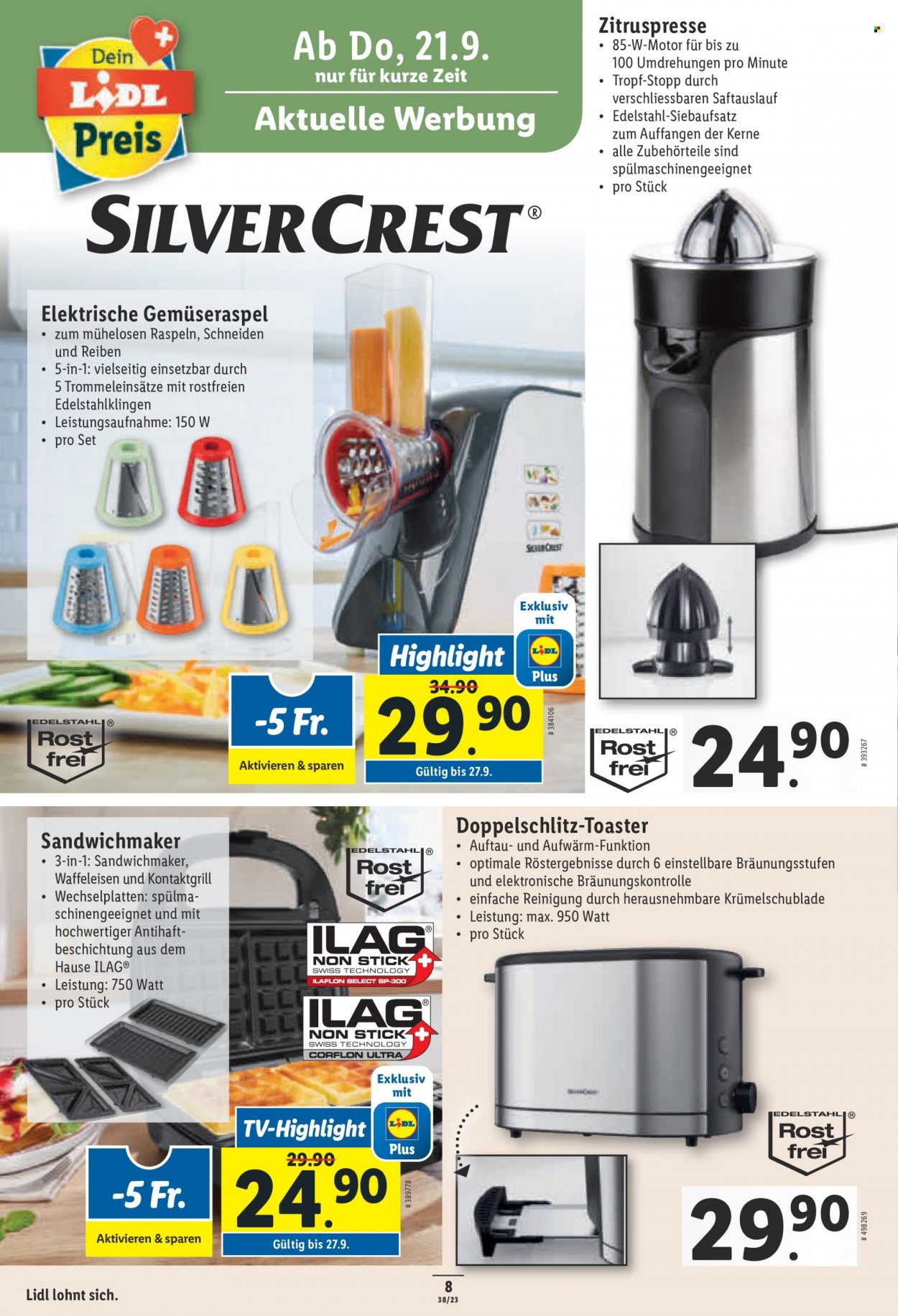 Volantino Lidl - 21.9.2023 - 27.9.2023. Pagina 8