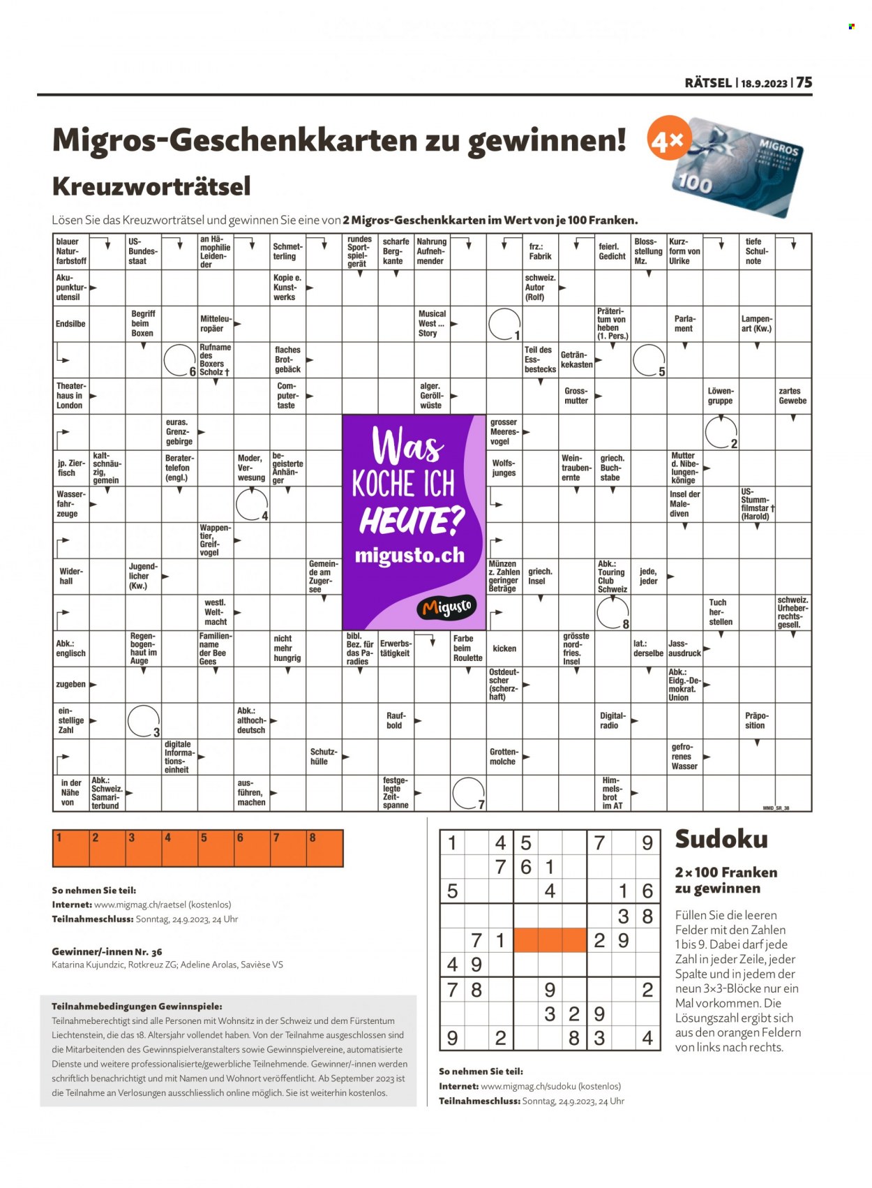 Volantino Migros - 18.9.2023 - 24.9.2023. Pagina 75