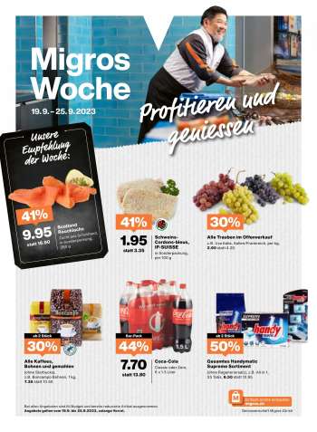 Volantino Migros - 19.9.2023 - 25.9.2023.