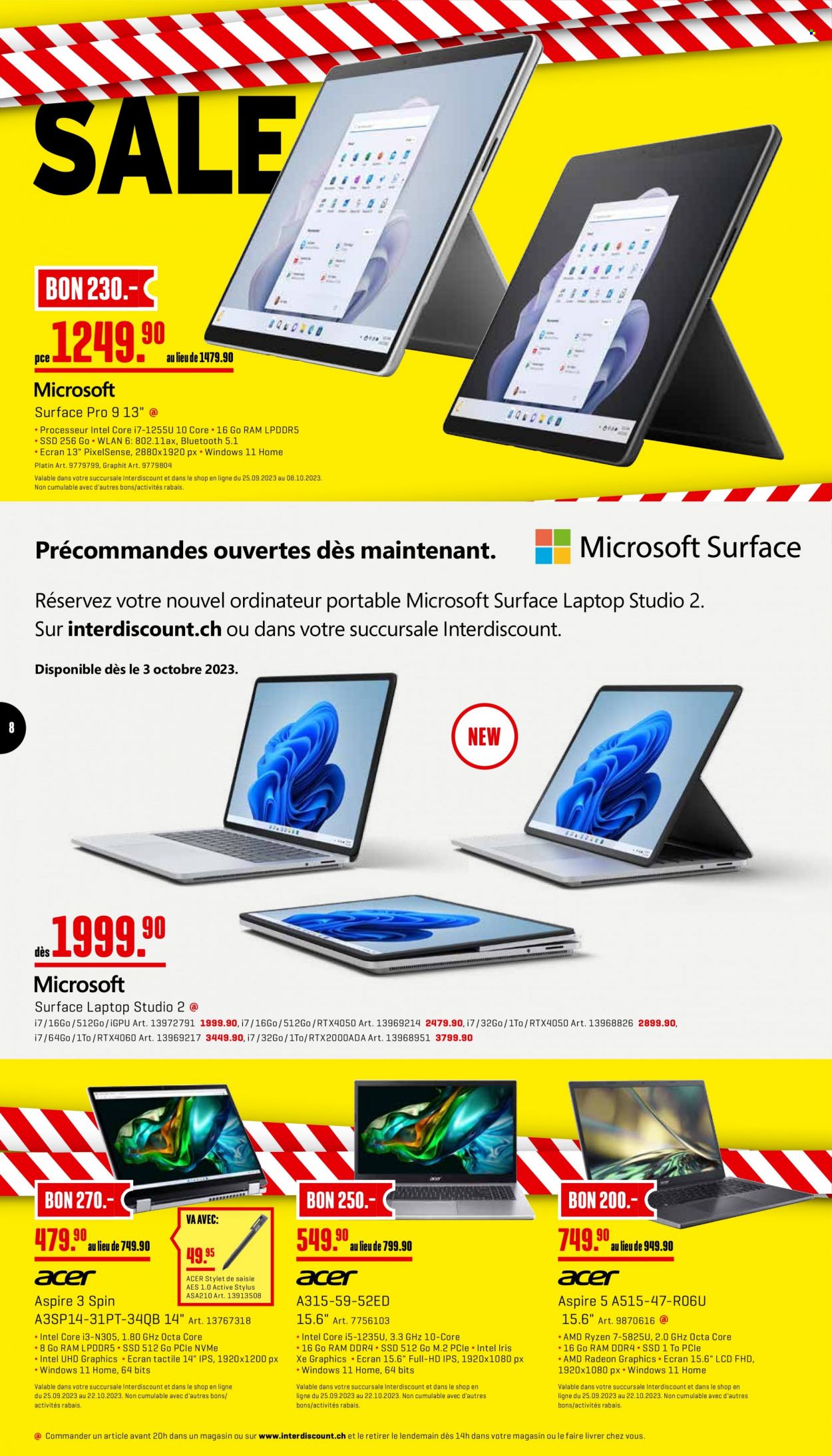 Volantino Interdiscount - 25.9.2023 - 8.10.2023. Pagina 8