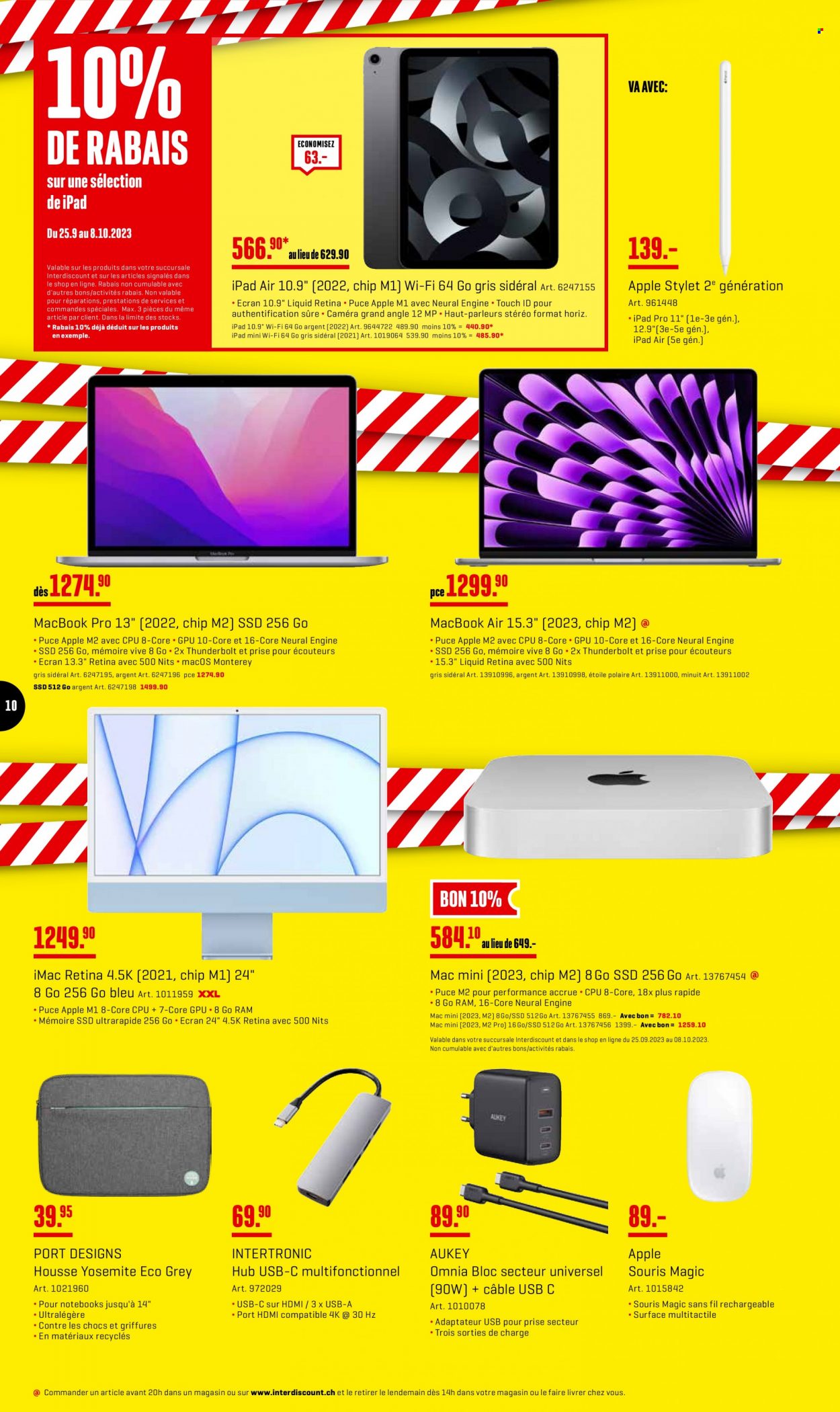 Volantino Interdiscount - 25.9.2023 - 8.10.2023. Pagina 10