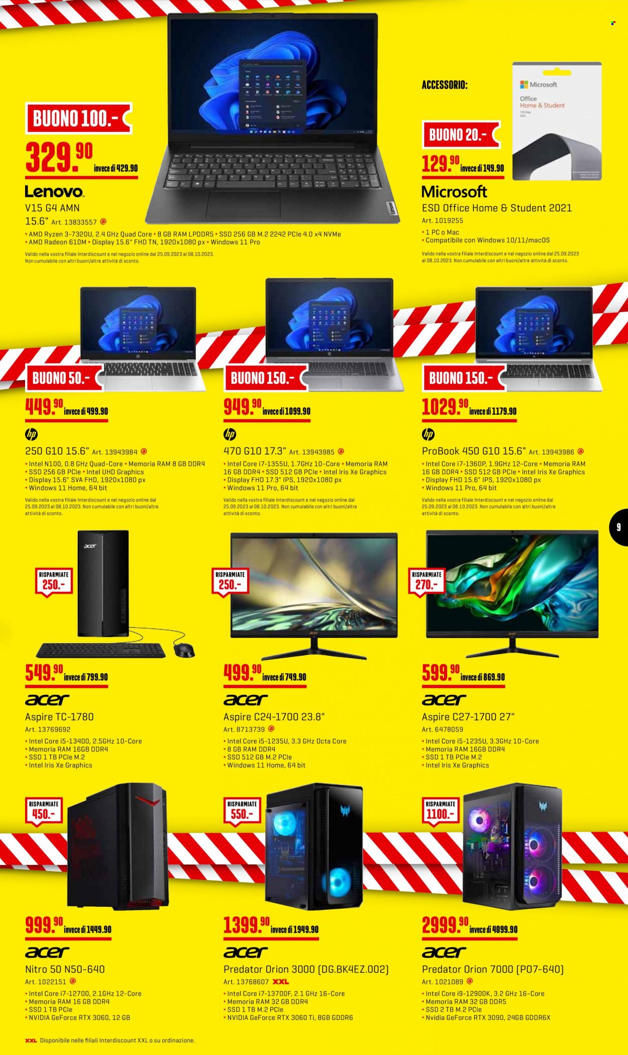 Volantino Interdiscount - 25.9.2023 - 8.10.2023. Pagina 9