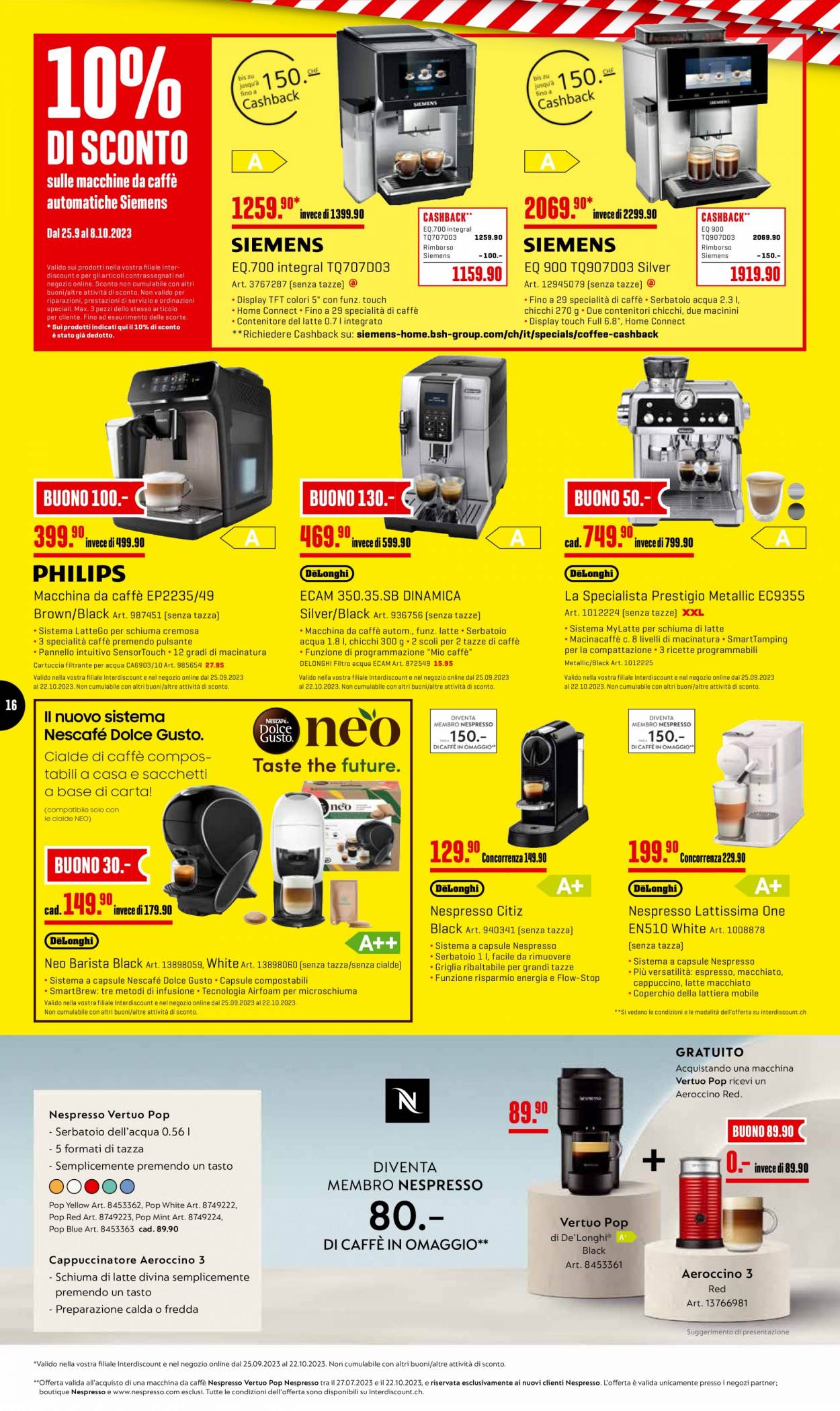 Volantino Interdiscount - 25.9.2023 - 8.10.2023. Pagina 16