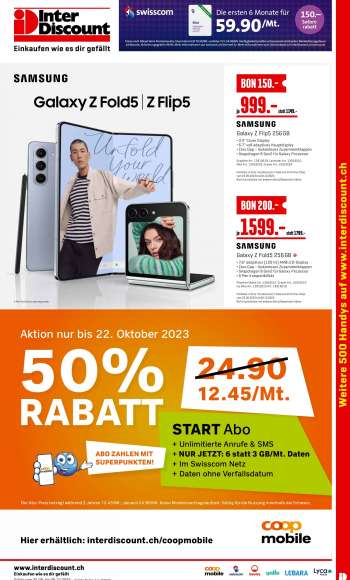 Volantino Interdiscount - 25.9.2023 - 8.10.2023.
