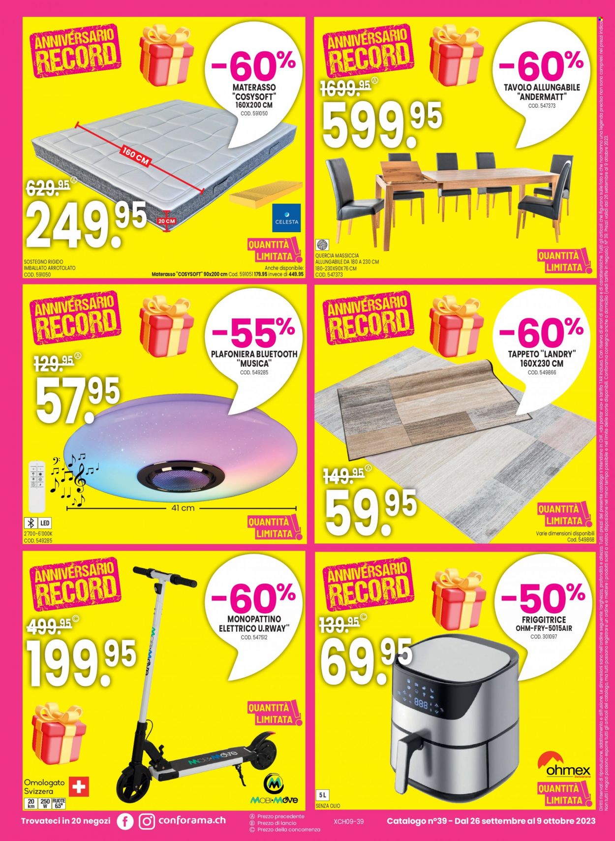 Volantino Conforama - 26.9.2023 - 9.10.2023. Pagina 16