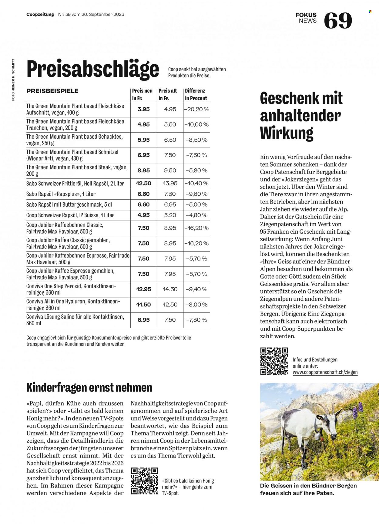 Prospekt Coop - 26.9.2023 - 2.10.2023. Seite 69