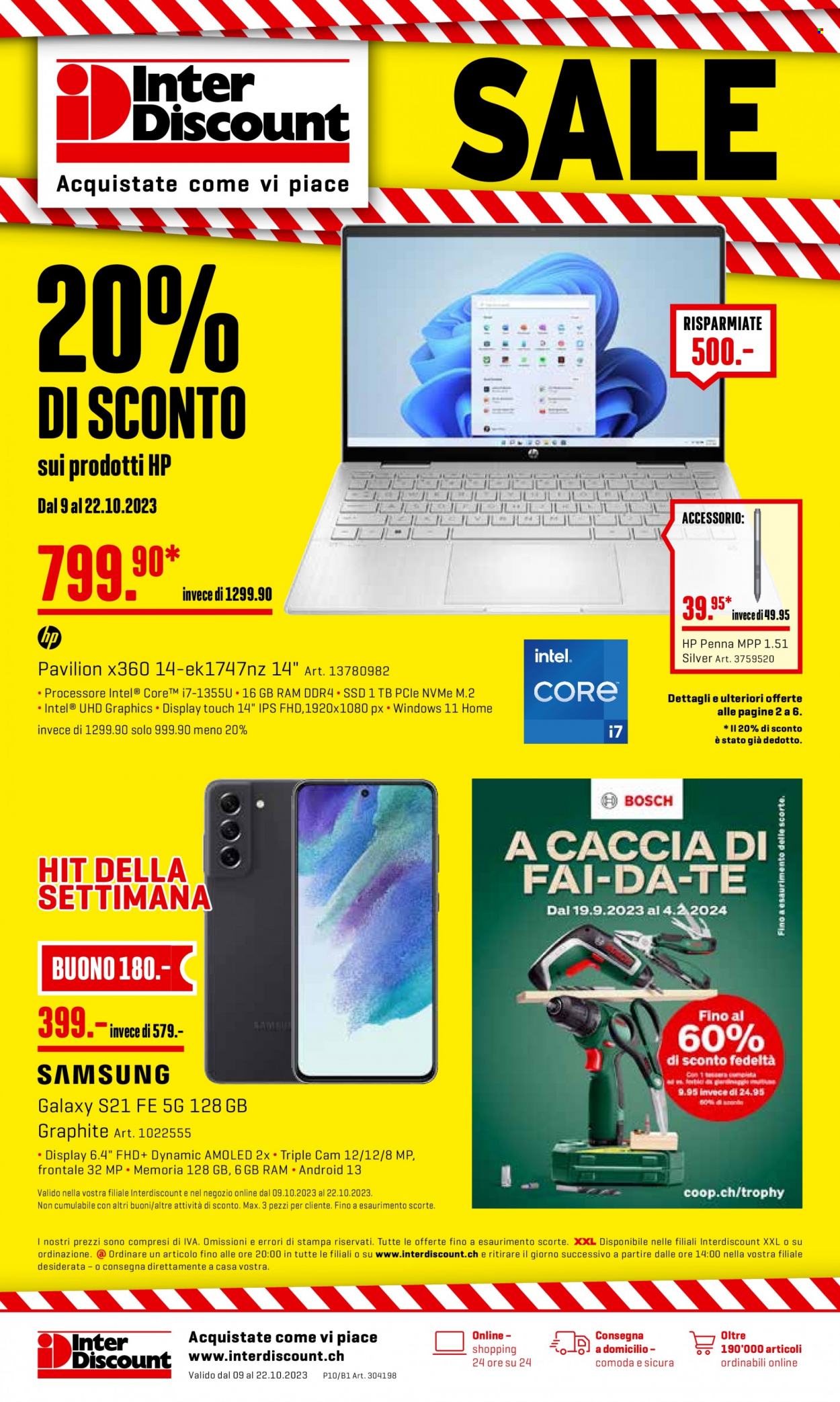 Catalogue Interdiscount - 9.10.2023 - 22.10.2023. Page 1