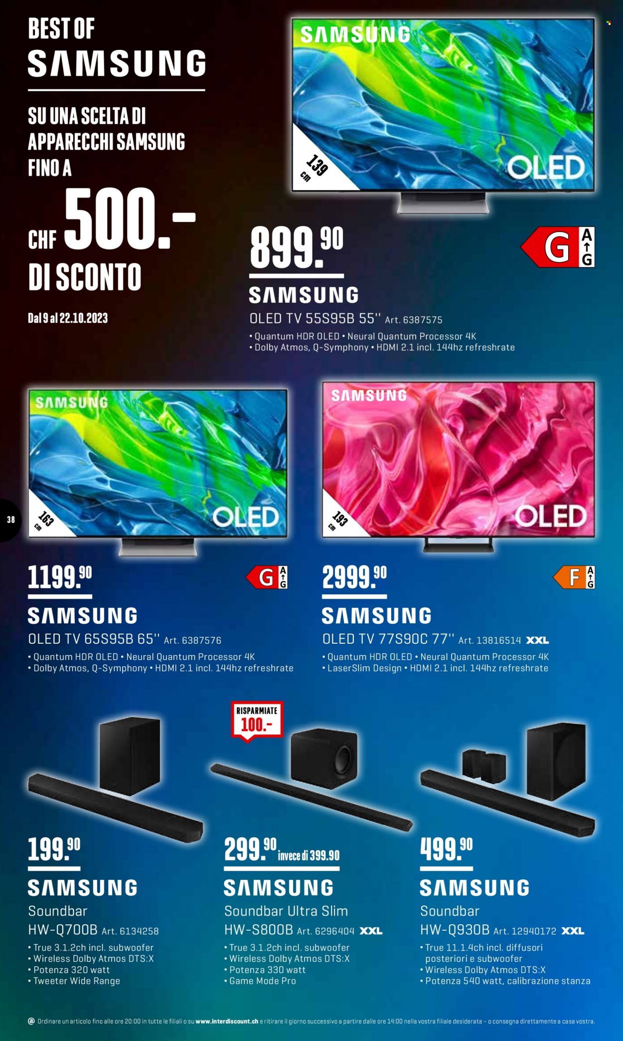 Catalogue Interdiscount - 9.10.2023 - 22.10.2023. Page 38