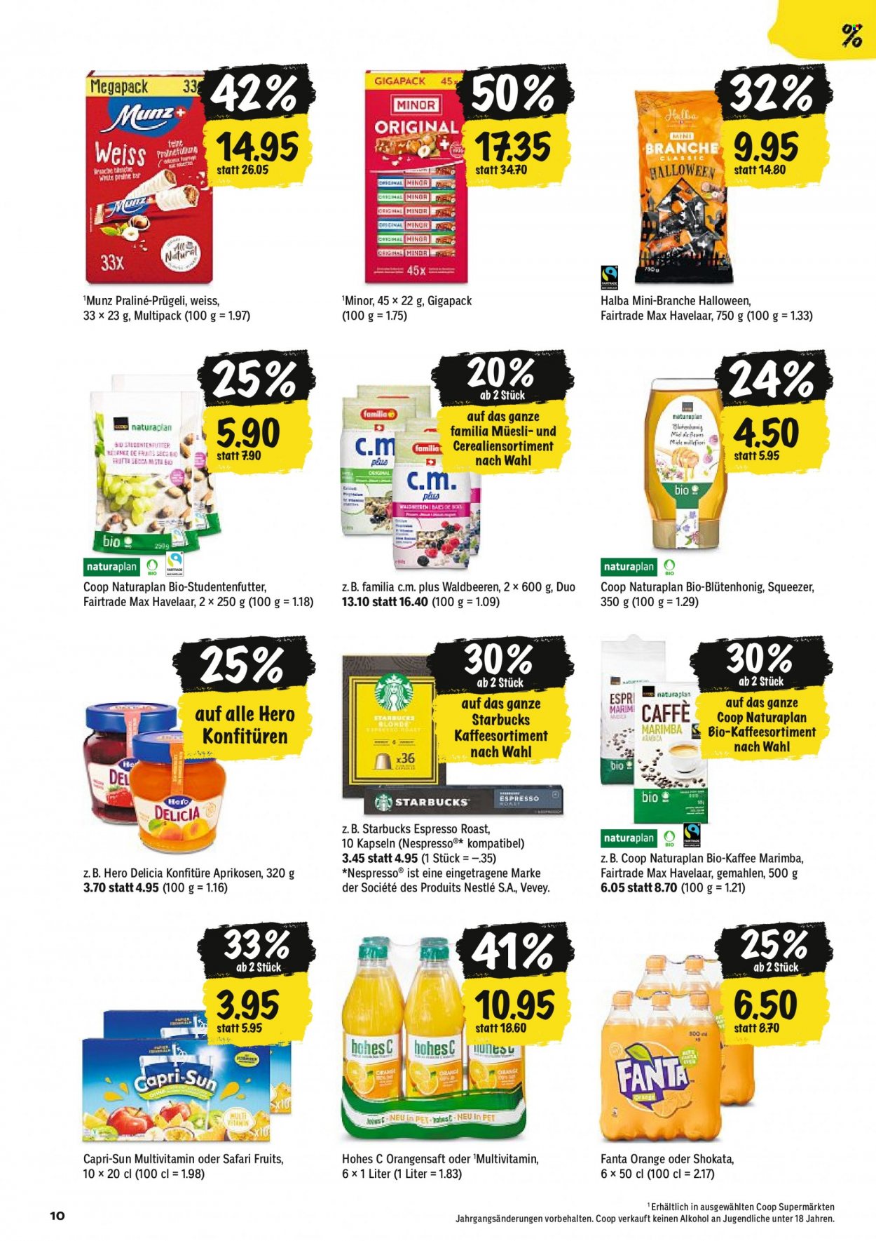 Prospekt Coop - 10.10.2023 - 15.10.2023. Seite 10