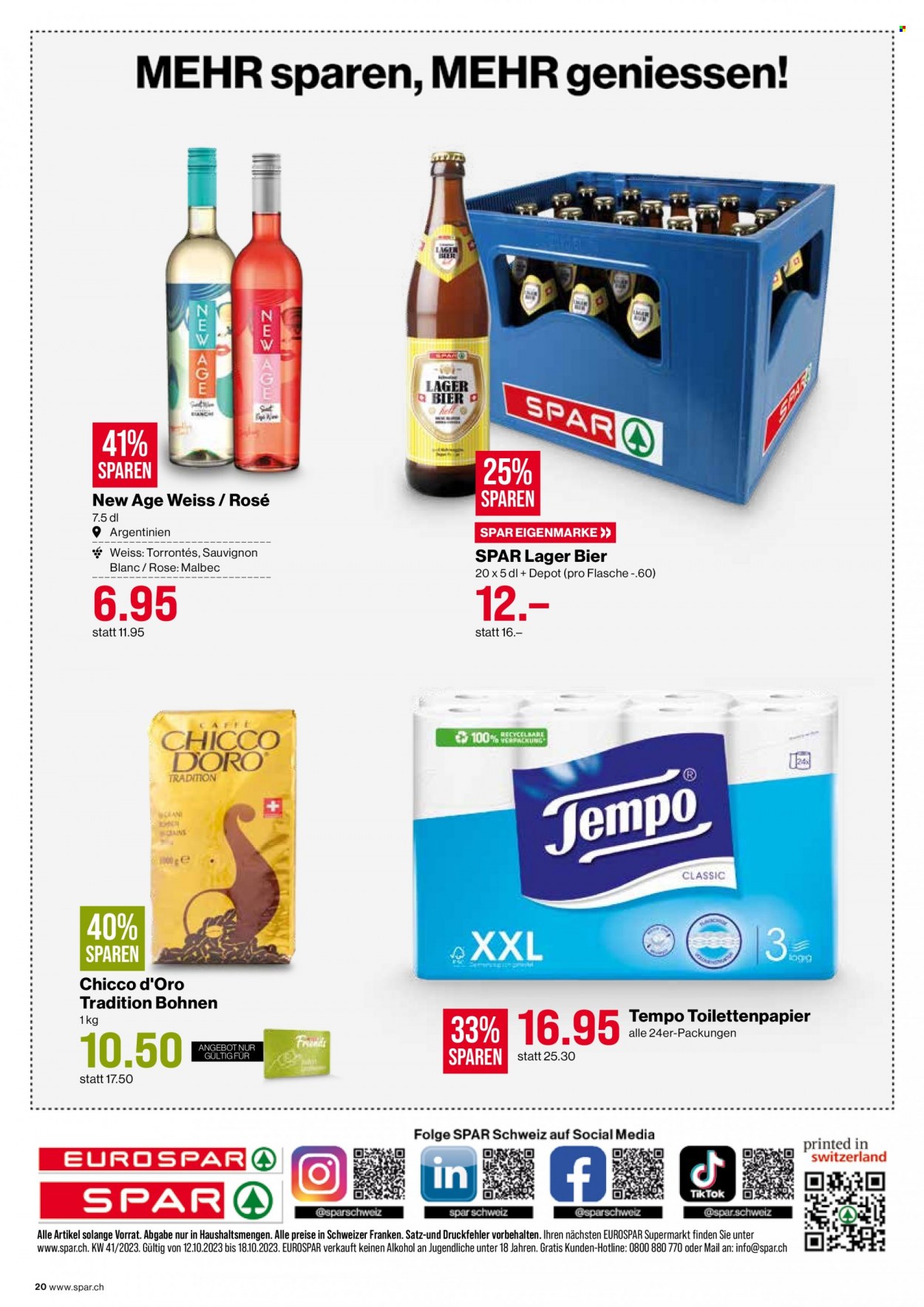 Prospekt SPAR - 12.10.2023 - 18.10.2023. Seite 20