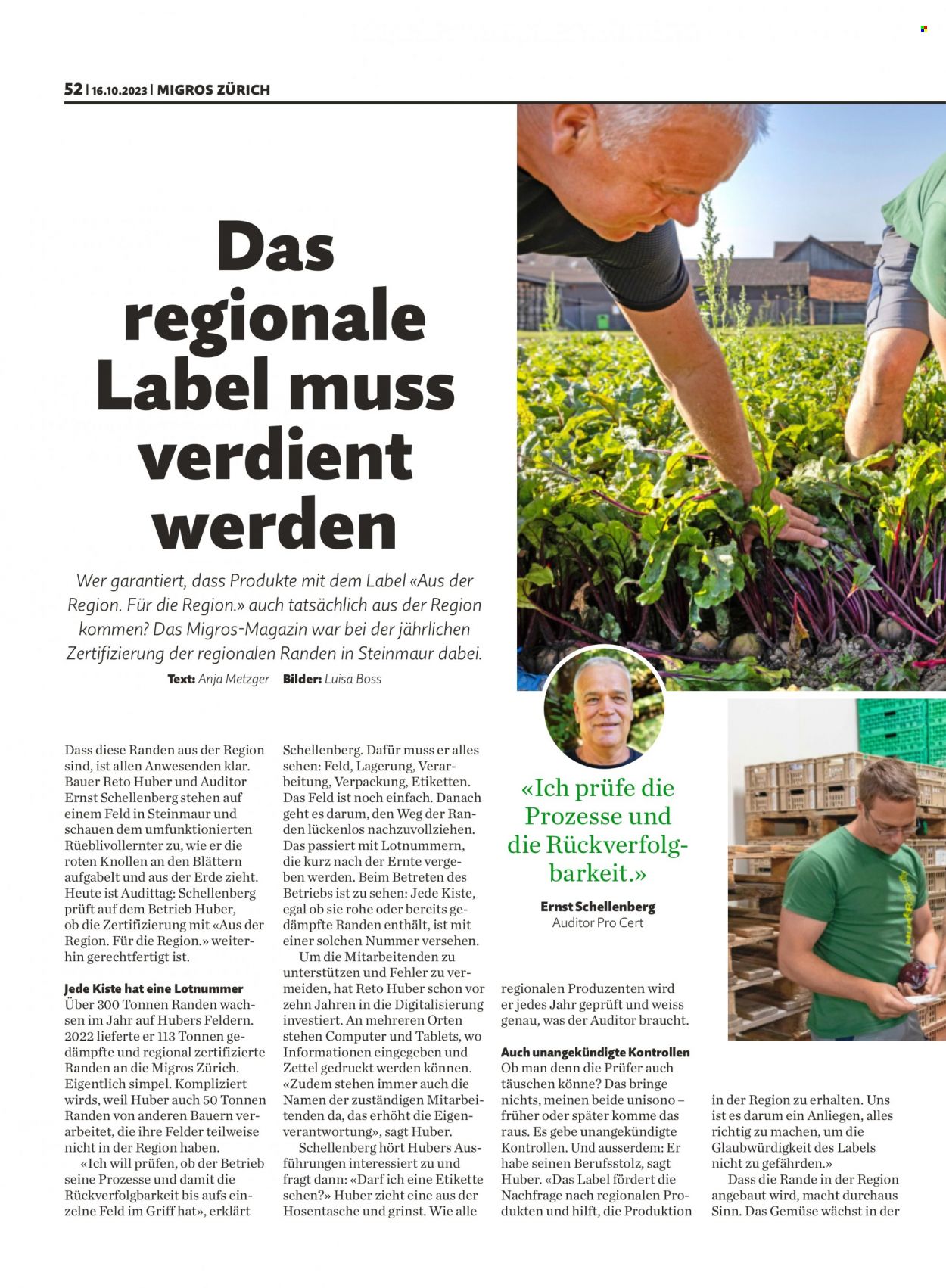 Prospekt Migros - 16.10.2023 - 22.10.2023. Seite 52