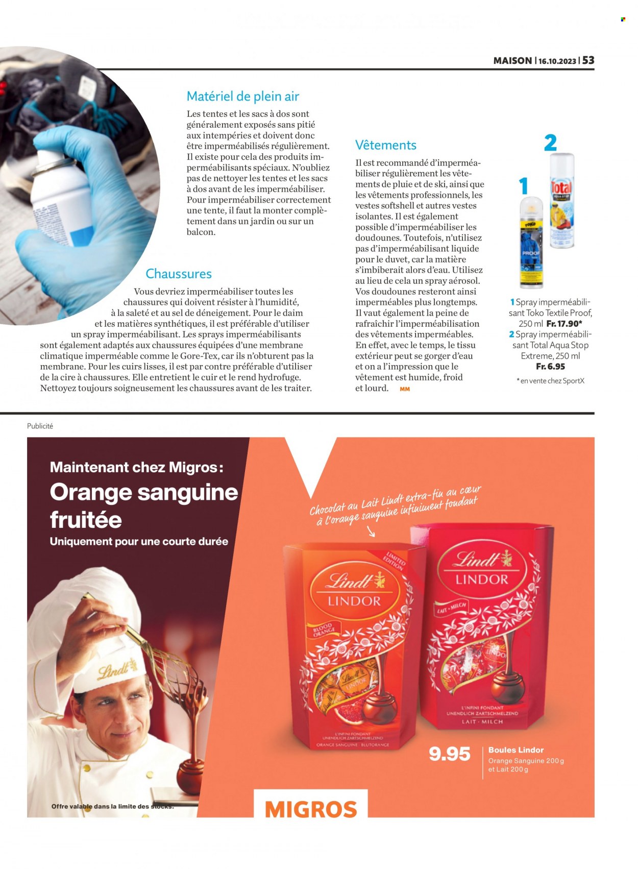 Prospekt Migros - 16.10.2023 - 22.10.2023. Seite 53