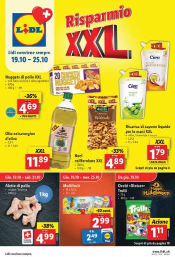 Volantino Lidl - 19.10.2023 - 25.10.2023.