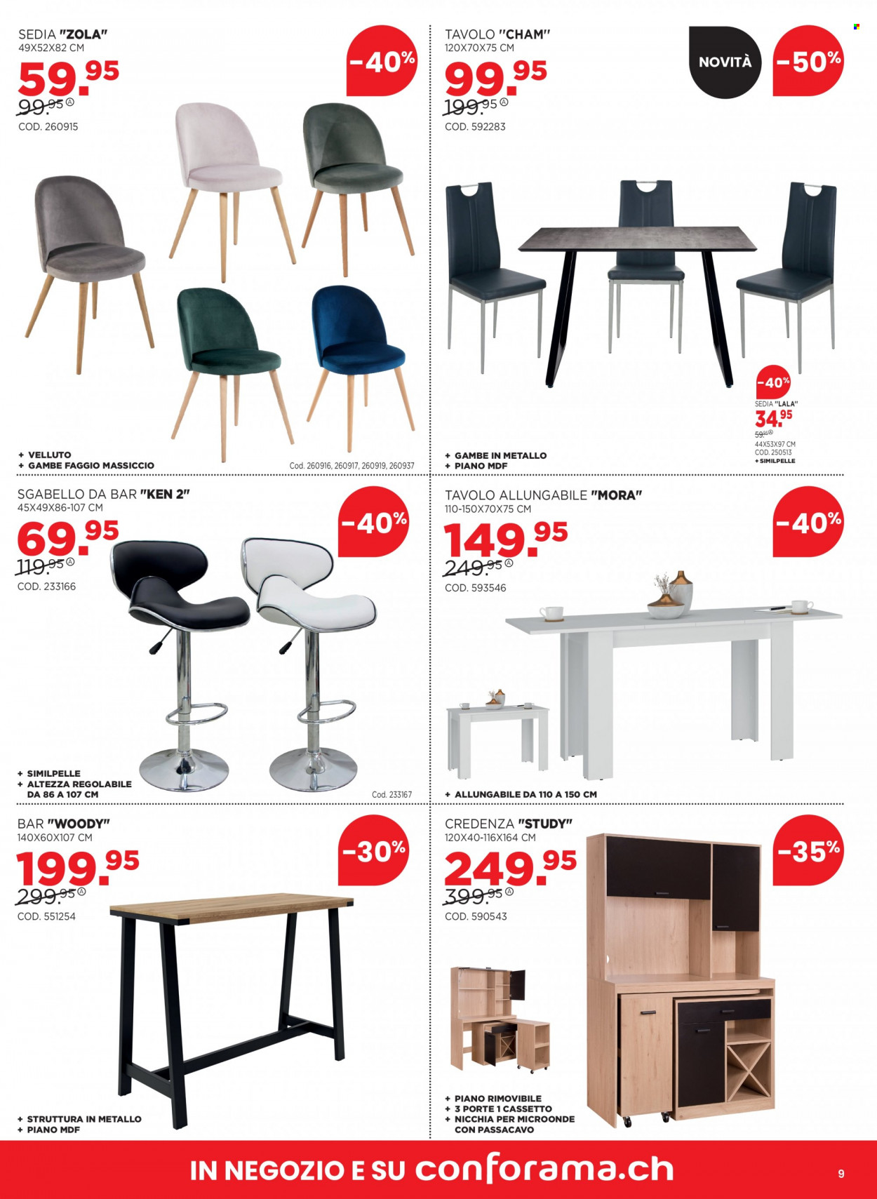 Volantino Conforama - 17.10.2023 - 23.10.2023. Pagina 9