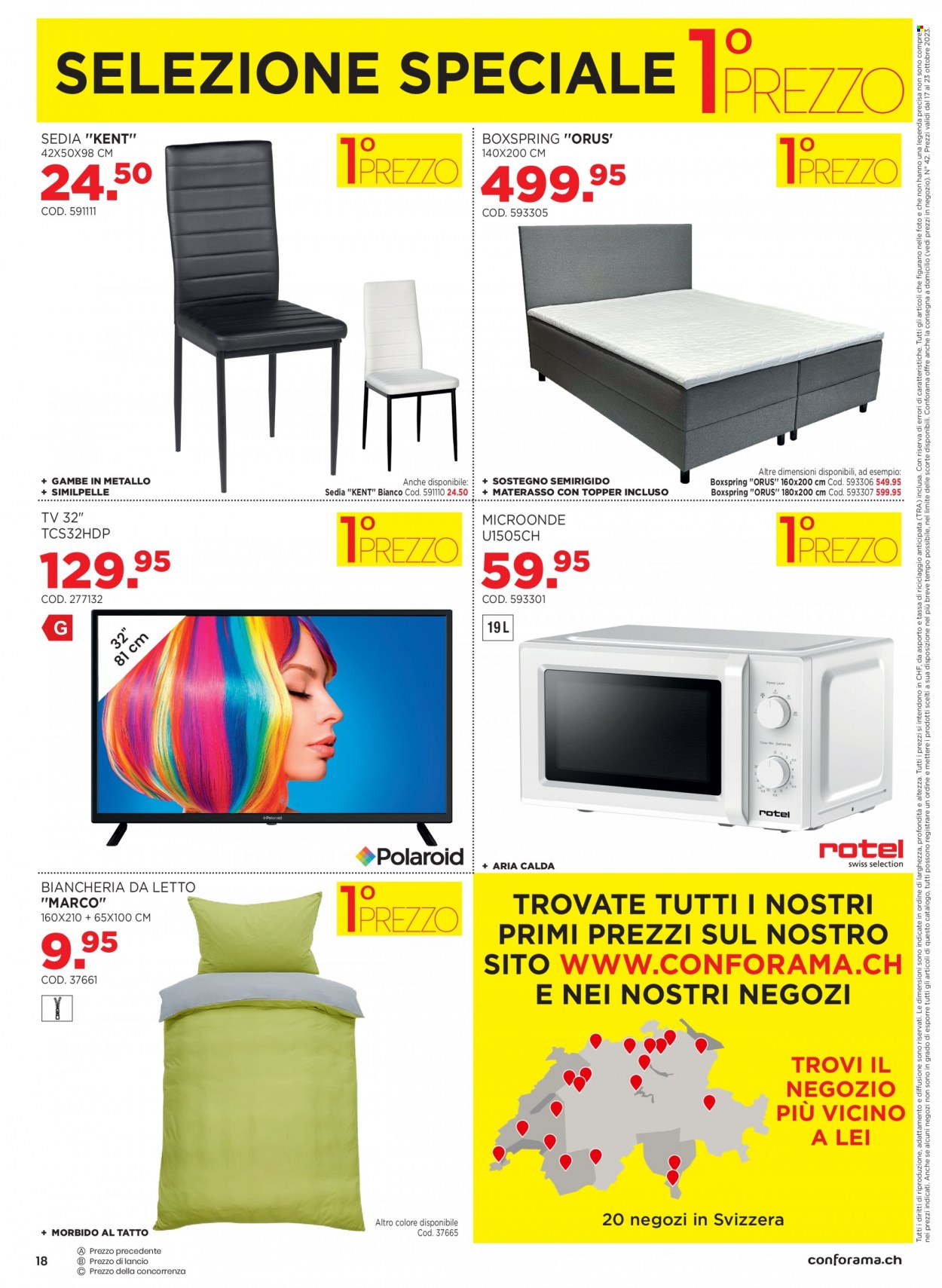 Volantino Conforama - 17.10.2023 - 23.10.2023. Pagina 18