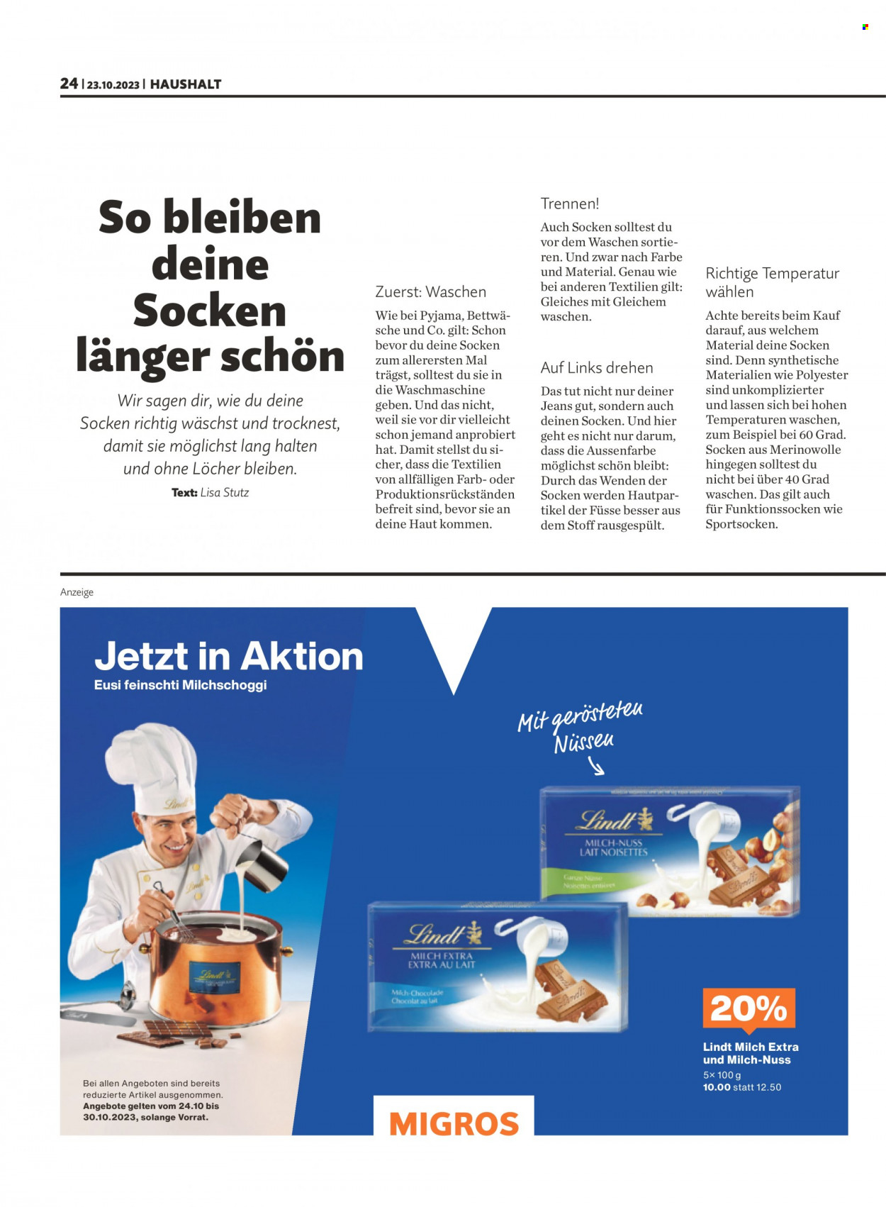 Prospekt Migros - 23.10.2023 - 29.10.2023. Seite 24