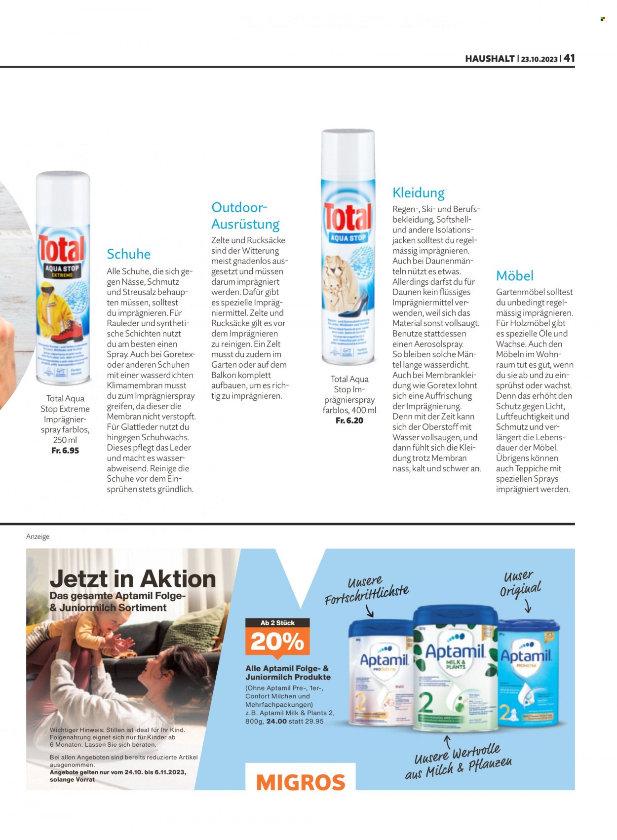 Prospekt Migros - 23.10.2023 - 29.10.2023. Seite 41