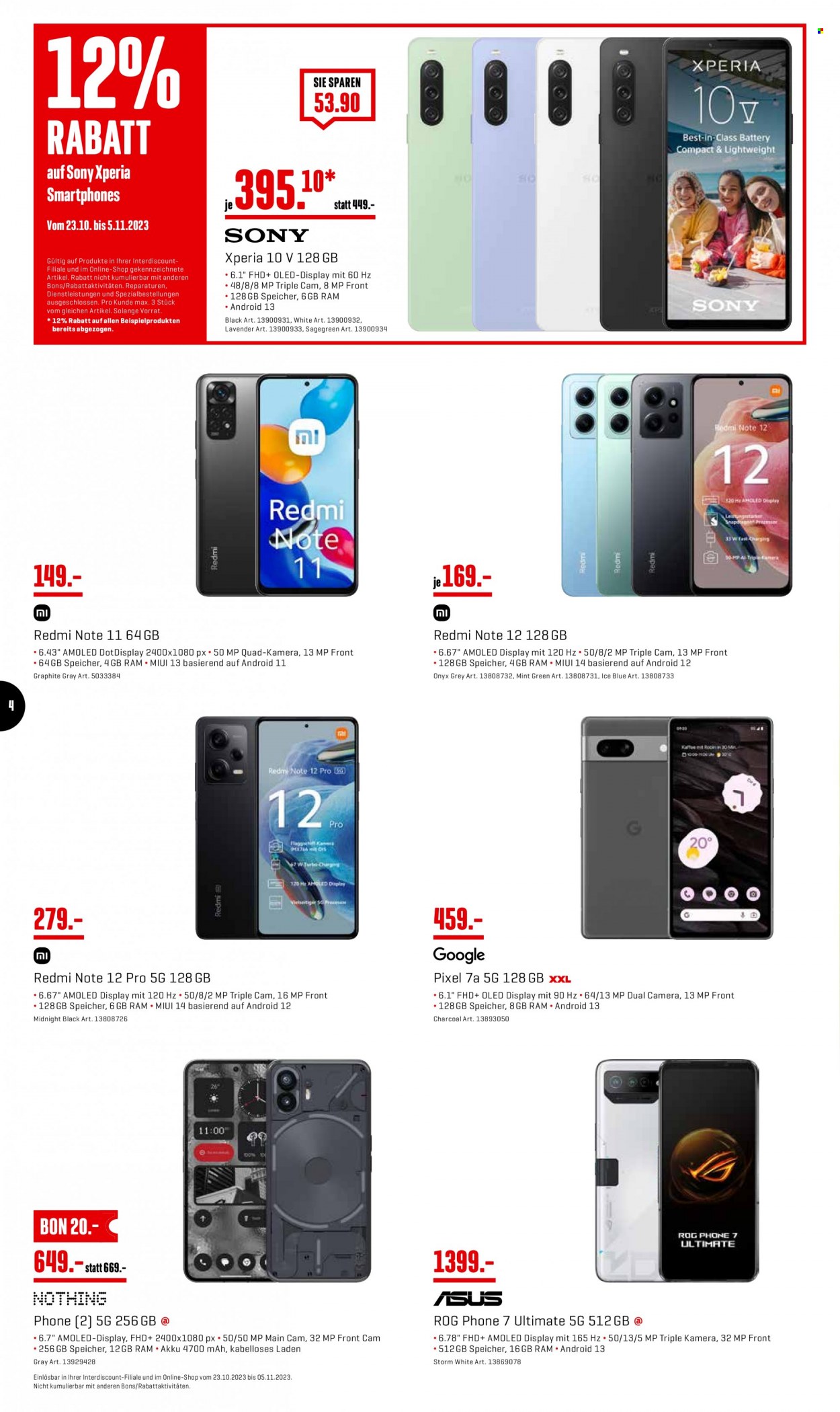 Catalogue Interdiscount - 23.10.2023 - 5.11.2023. Page 4