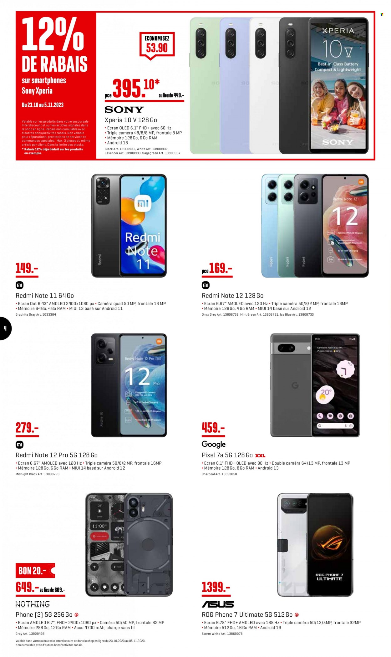 Catalogue Interdiscount - 23.10.2023 - 5.11.2023. Page 4