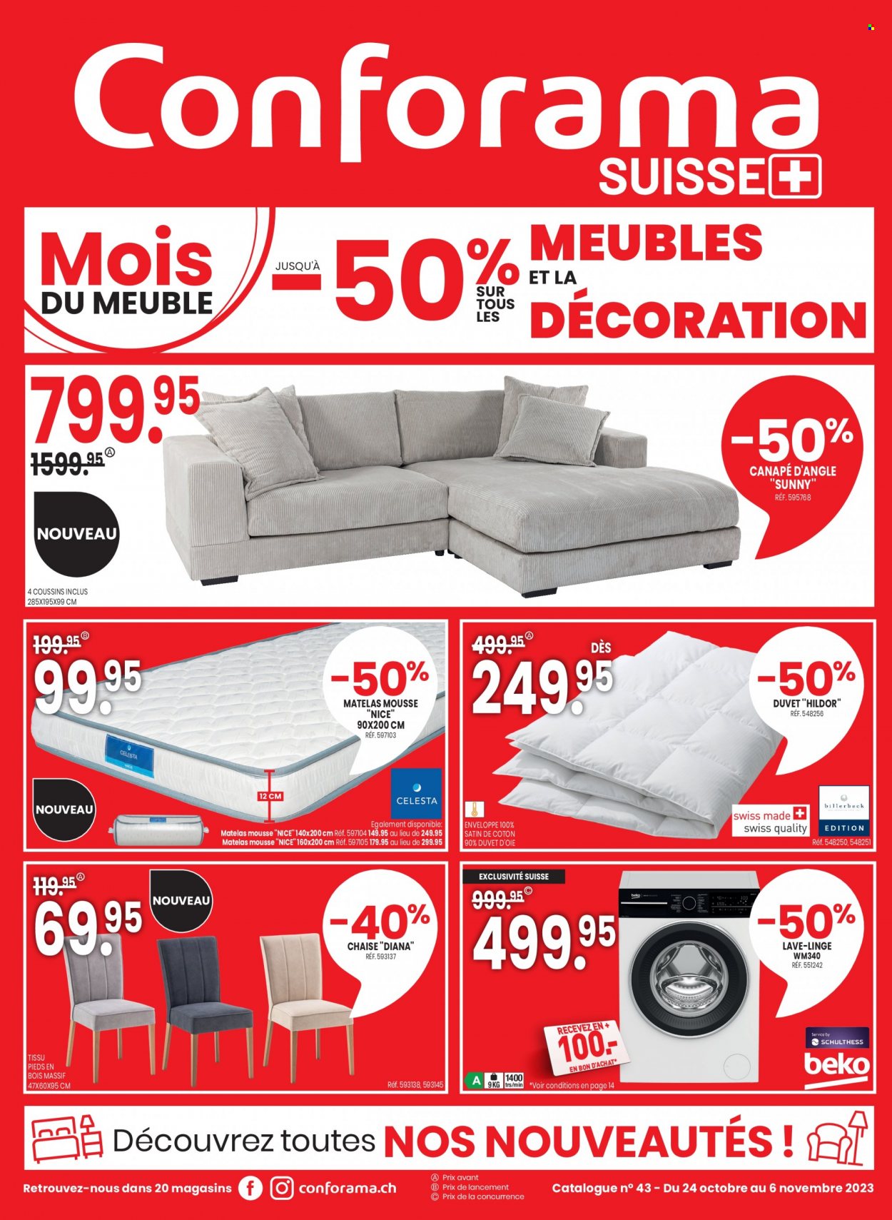 Volantino Conforama - 24.10.2023 - 6.11.2023. Pagina 1