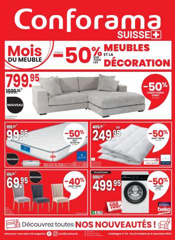 Catalogue Conforama - 24.10.2023 - 6.11.2023.