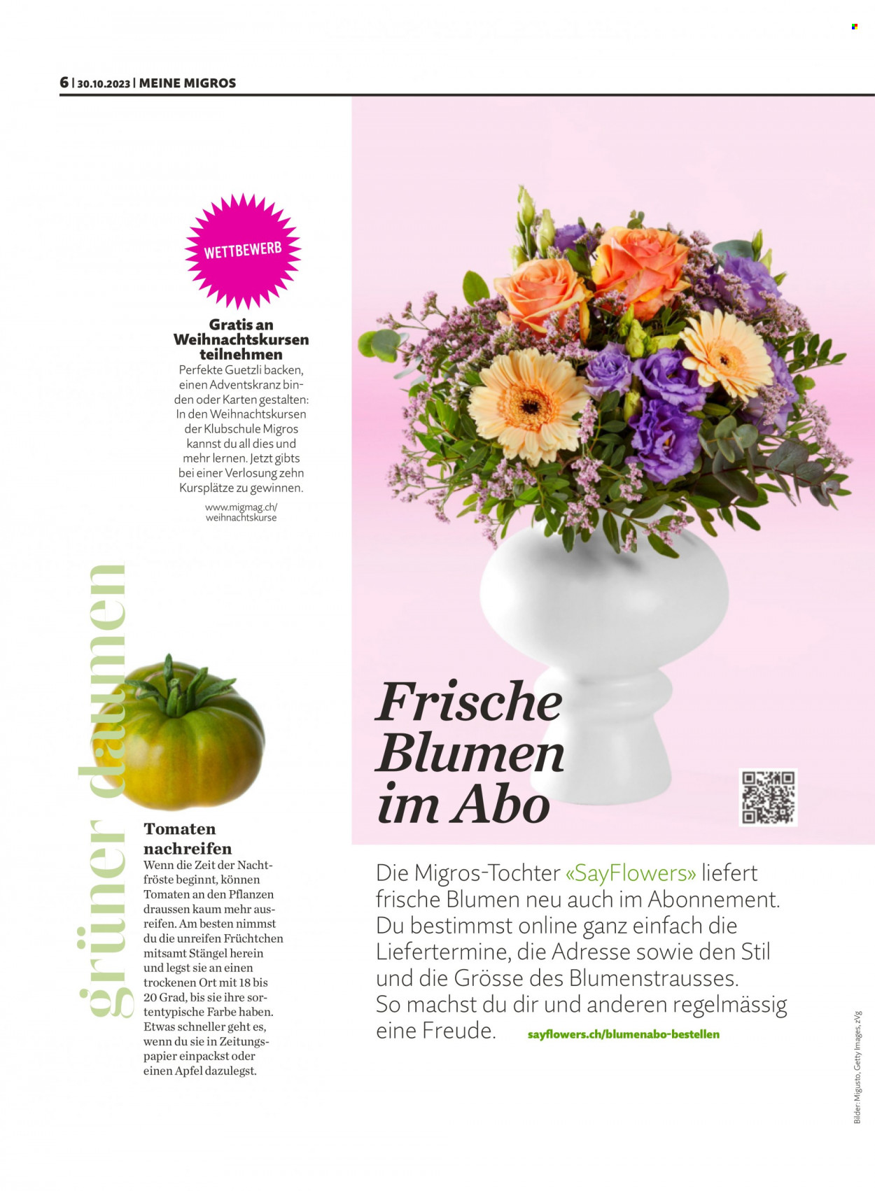 Prospekt Migros - 30.10.2023 - 5.11.2023. Seite 6