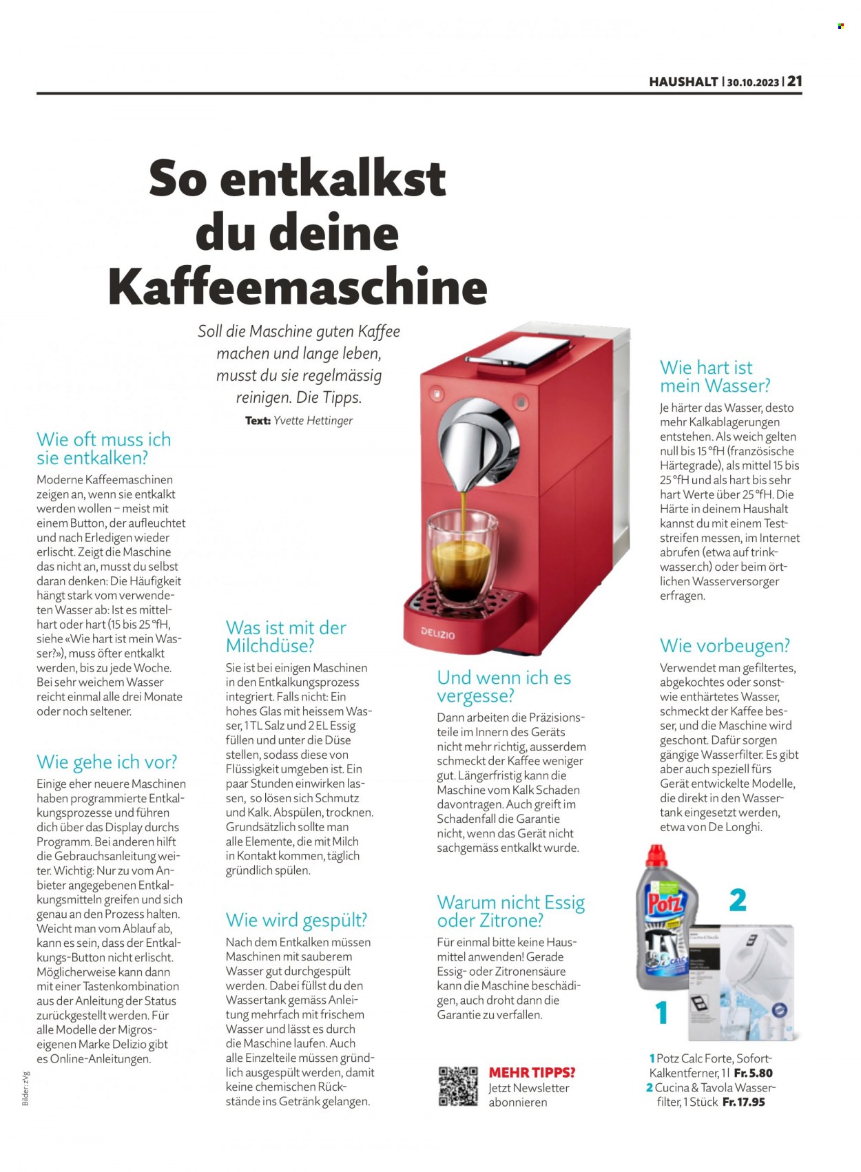Prospekt Migros - 30.10.2023 - 5.11.2023. Seite 21