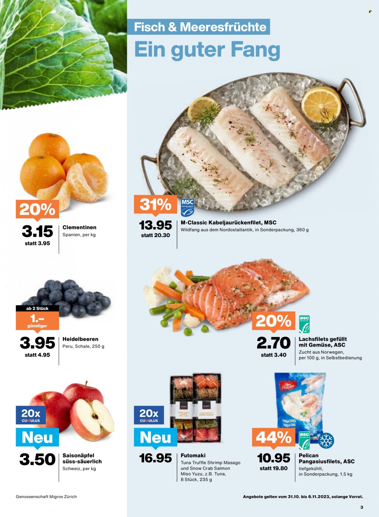 Prospekt Migros - 31.10.2023 - 6.11.2023. Seite 3