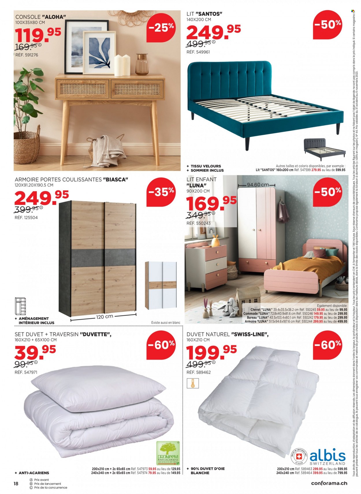 Volantino Conforama - 31.10.2023 - 6.11.2023. Pagina 18