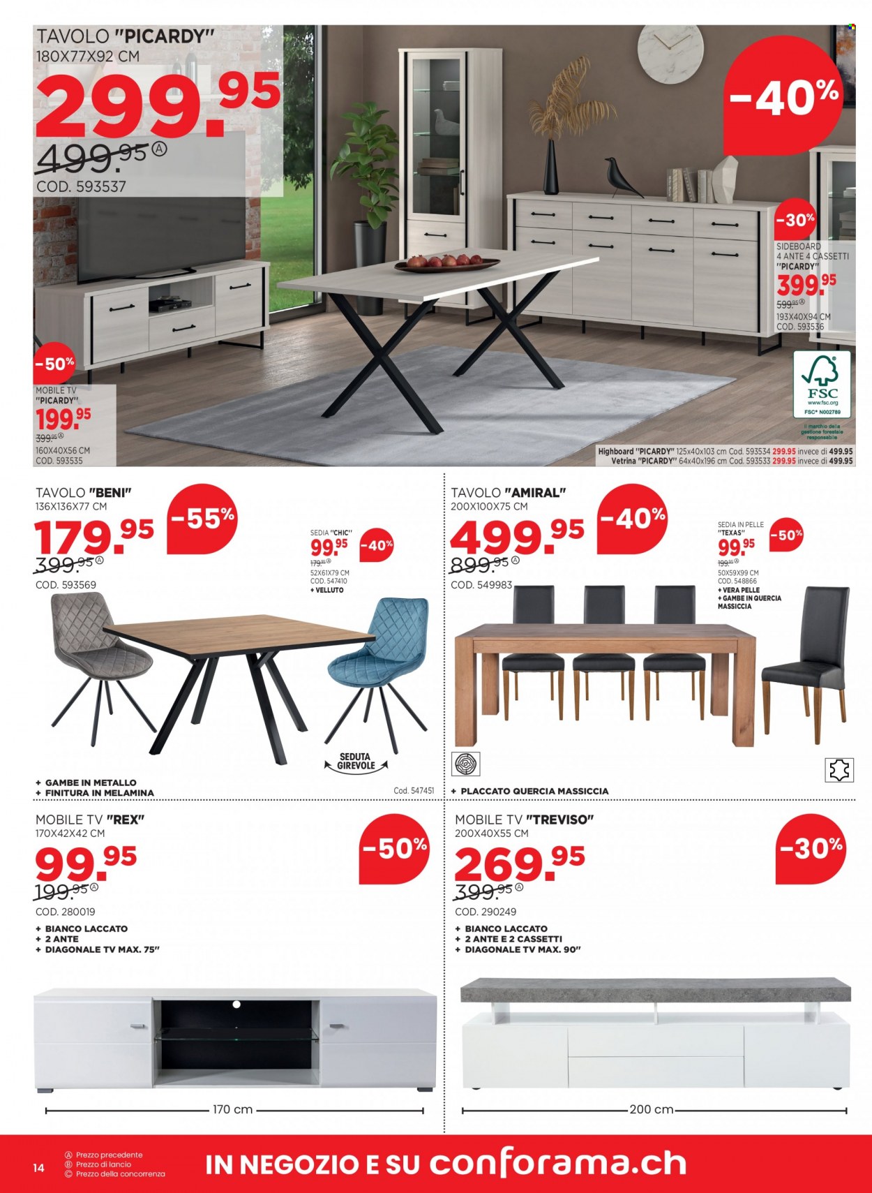 Volantino Conforama - 31.10.2023 - 6.11.2023. Pagina 14