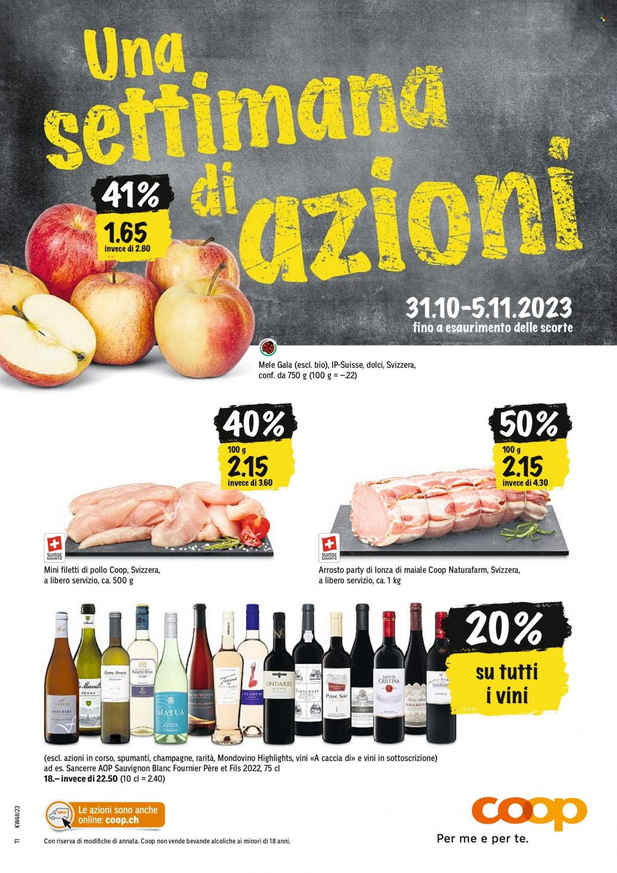 Prospekt Coop - 31.10.2023 - 5.11.2023. Seite 1