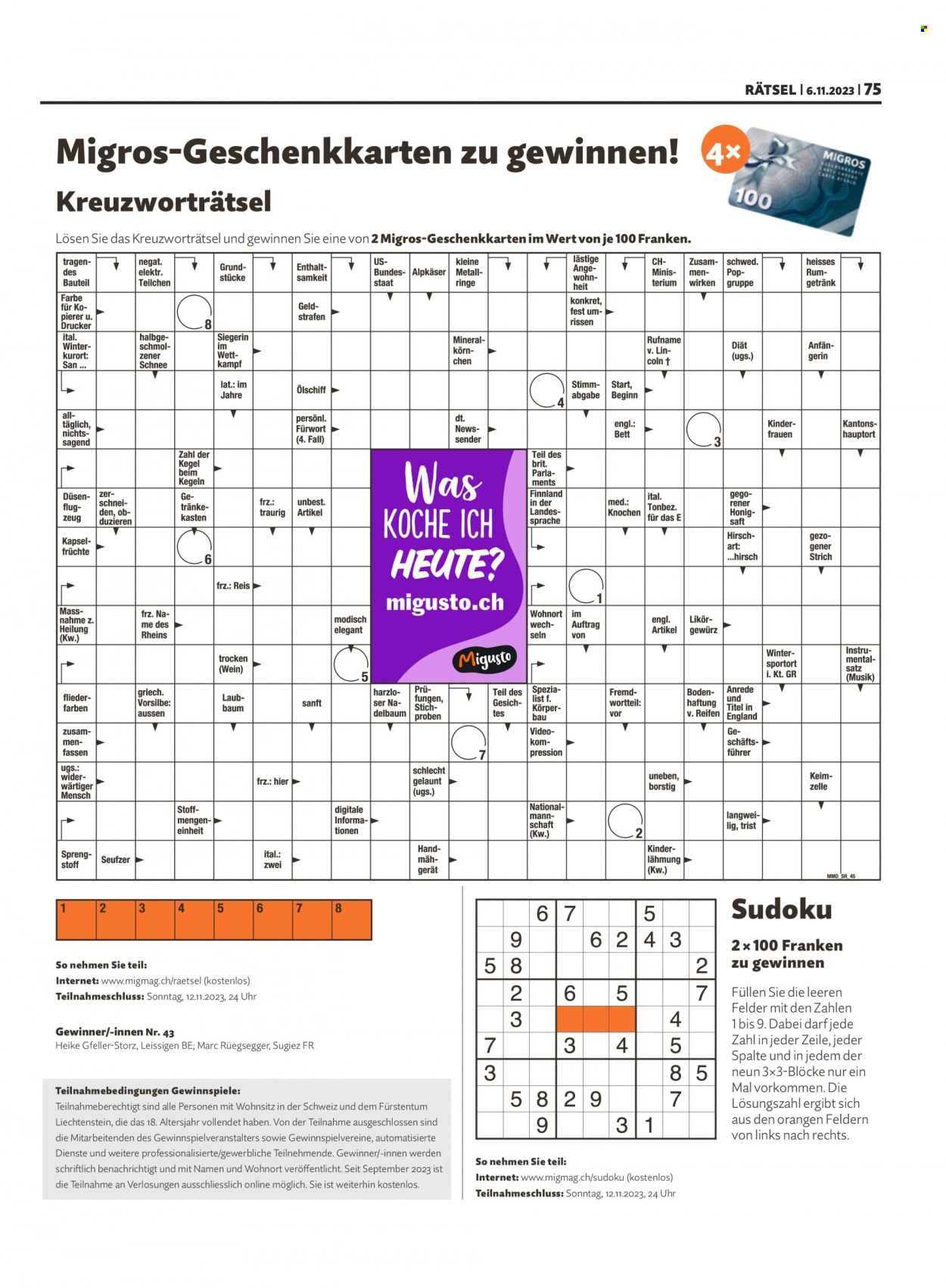 Volantino Migros - 6.11.2023 - 12.11.2023. Pagina 75