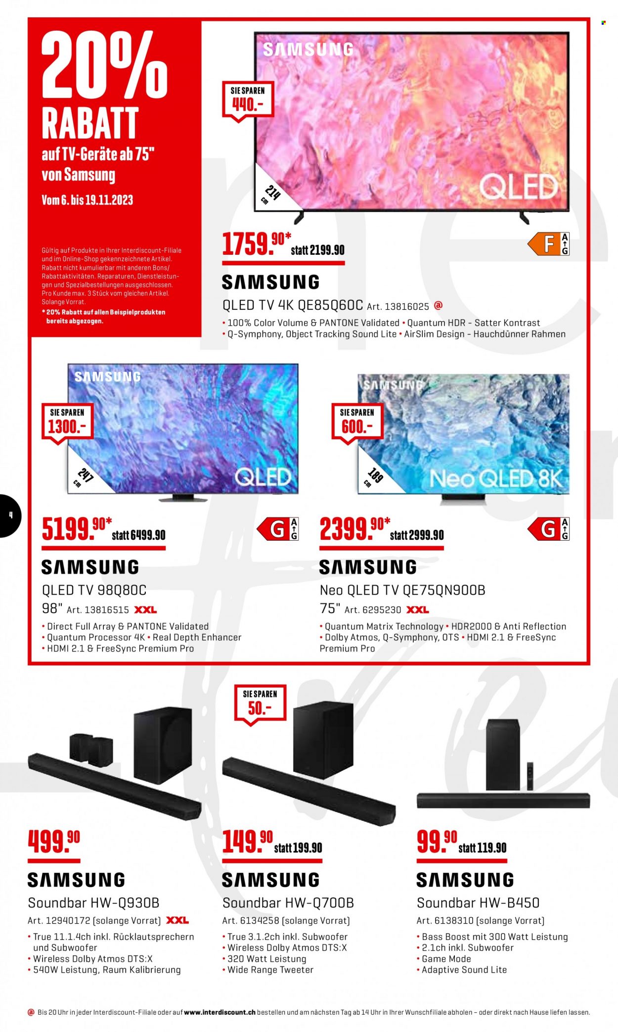 Volantino Interdiscount - 6.11.2023 - 19.11.2023. Pagina 4