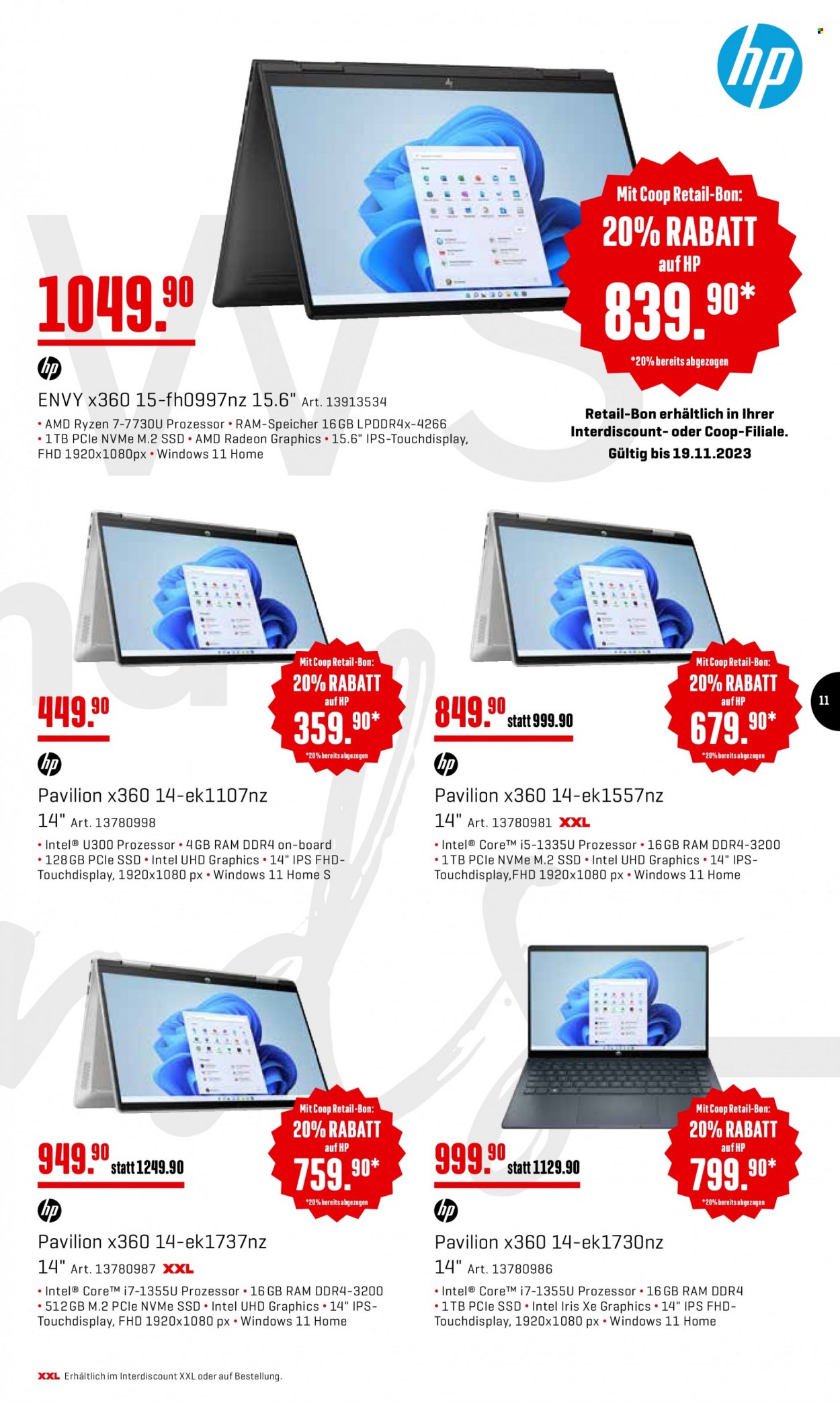 Volantino Interdiscount - 6.11.2023 - 19.11.2023. Pagina 11
