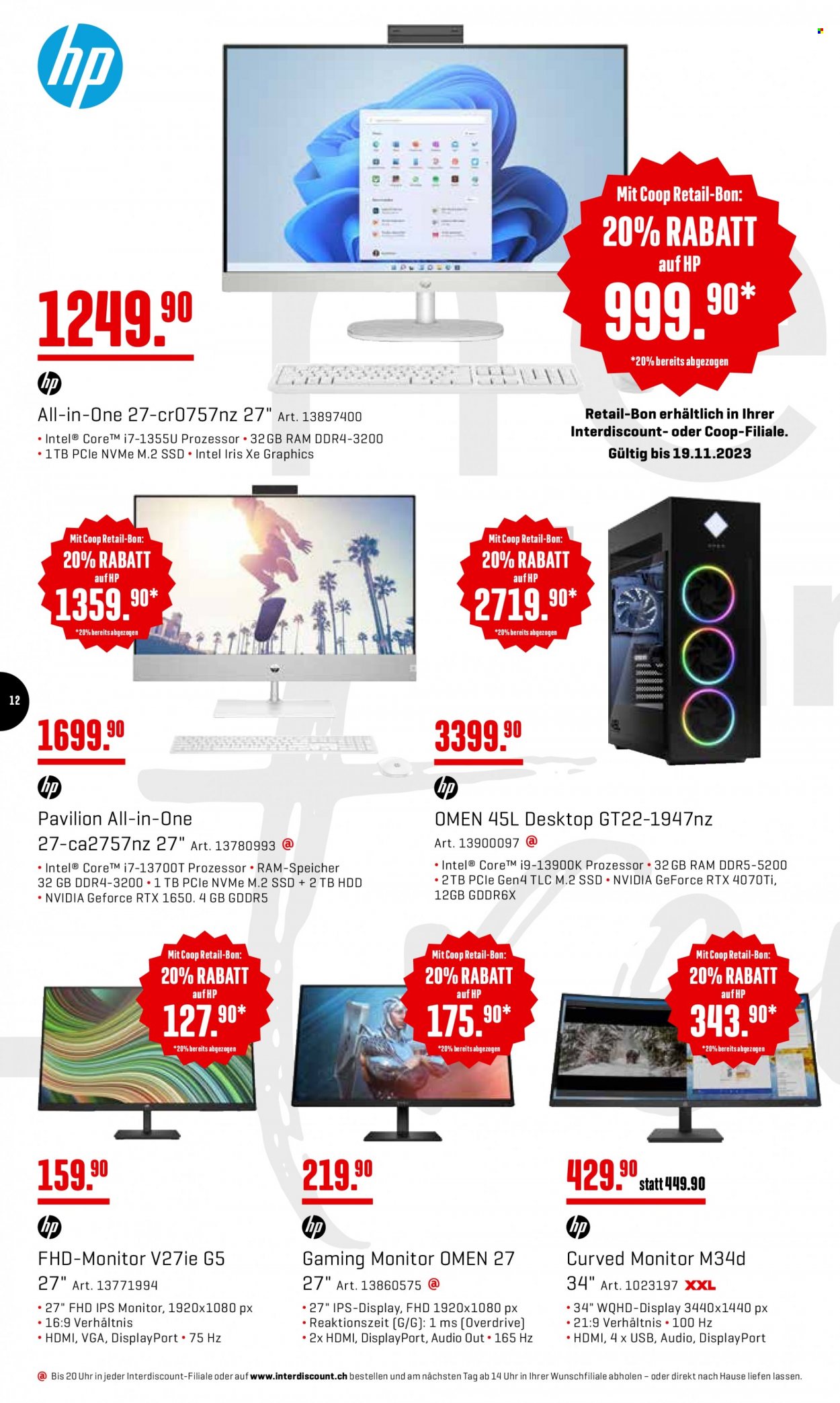 Volantino Interdiscount - 6.11.2023 - 19.11.2023. Pagina 12